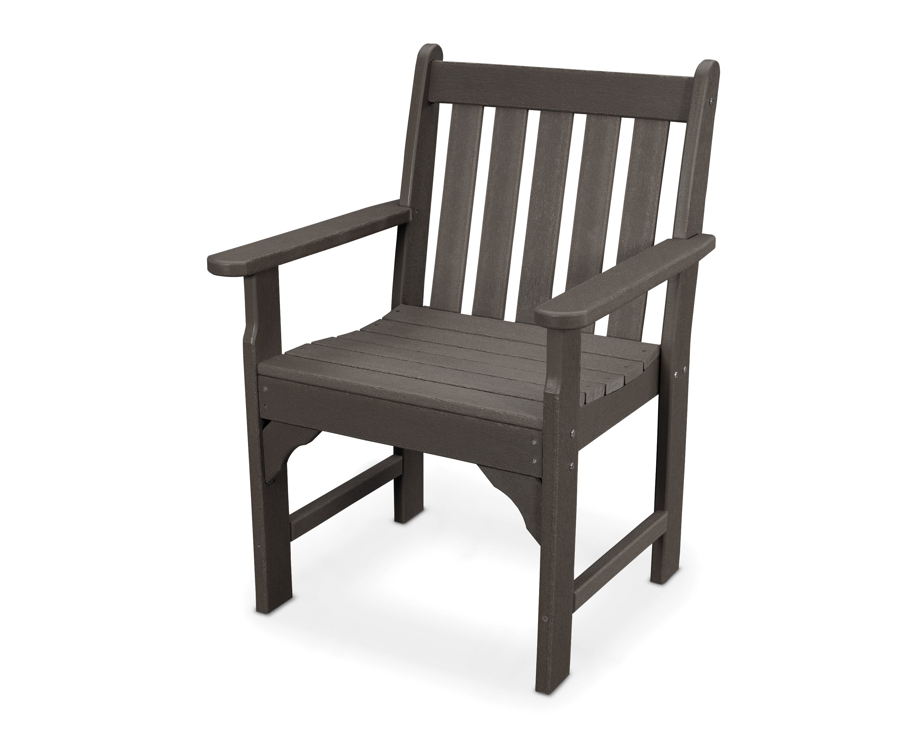 POLYWOOD Vineyard Garden Arm Chair - Durable Outdoor Patio Furniture for Backyard, Poolside, and Deck - Weather-Resistant Adirondack Style Seating