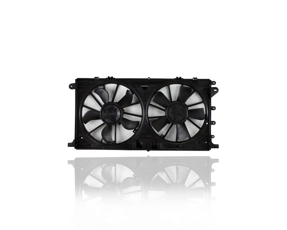 Dual Radiator and Condenser Fan Assembly for 2018-2020 Ford F-150 2.7L/3.5L/5.0L Turbo & Lincoln Expedition/Navigator - Heavy Duty Brushless Motor Replacement (Part# HL3Z8C607D) - Perfect for Engine Cooling and AC System Performance