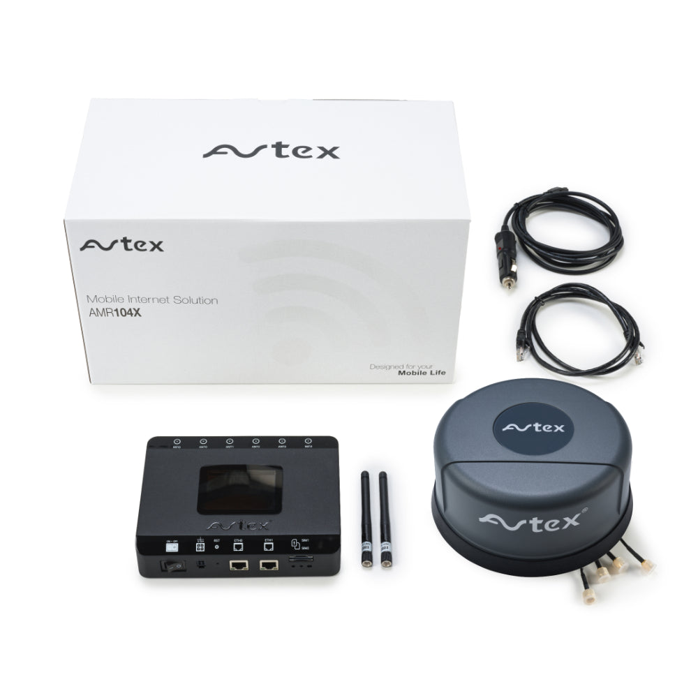 Avtex AMR104x 4G Dual SIM WiFi Mobile Hotspot Router - Portable Internet Solution for Travel & Remote Work (Grey)
