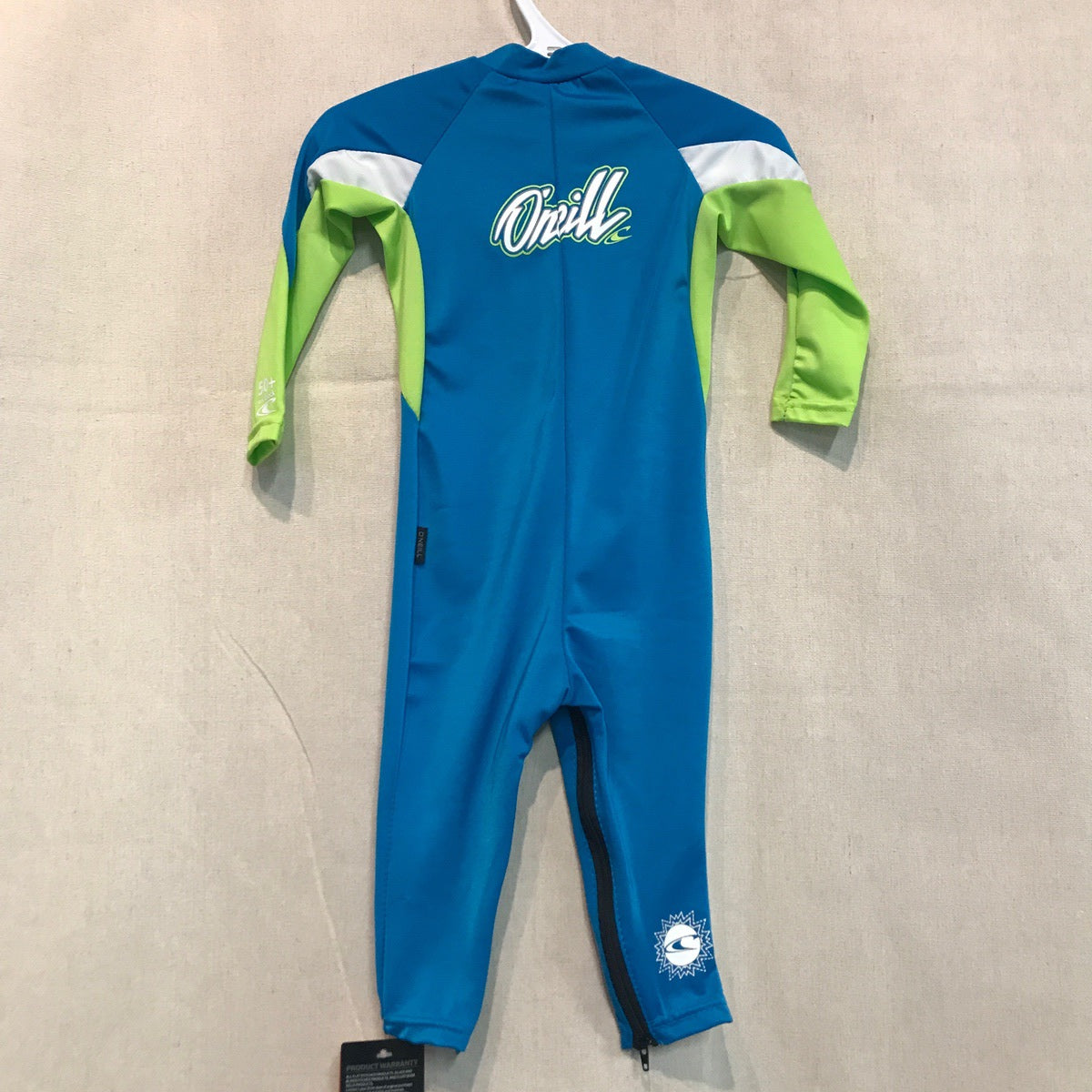 O'Neill O’Zone Full 4309 Infant Rash Guard - AI5 Sky/Lime/White - UV Protection Swimwear for Baby Boys & Girls - Perfect for Beach, Pool & Summer Water Activities