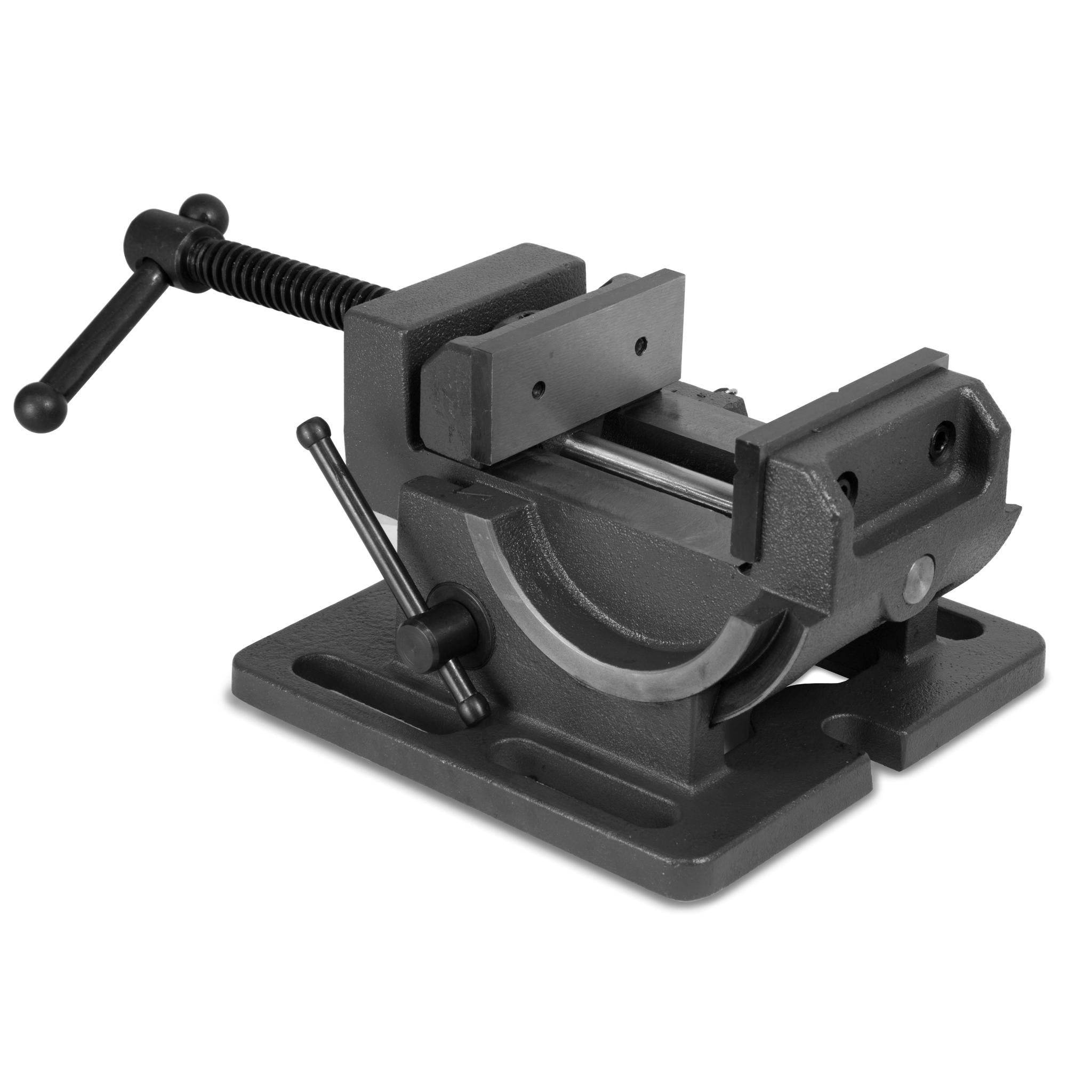 WEN TV433 3.25 Inch Heavy Duty Tilting Angle Vise for Bench Top & Drill Press - Perfect for Metalworking, Woodworking & DIY Projects