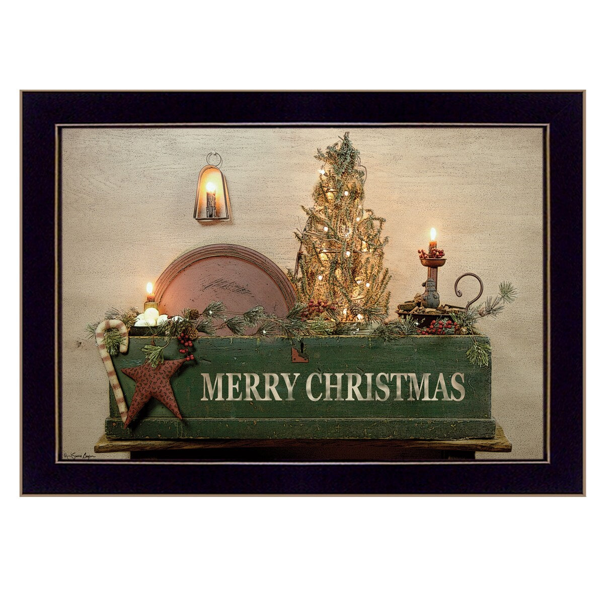 Amazing Grace Framed Print by Susie Boyer - Ready to Hang Wall Art with Black Frame - Perfect for Home Decor, Office & Gift Giving