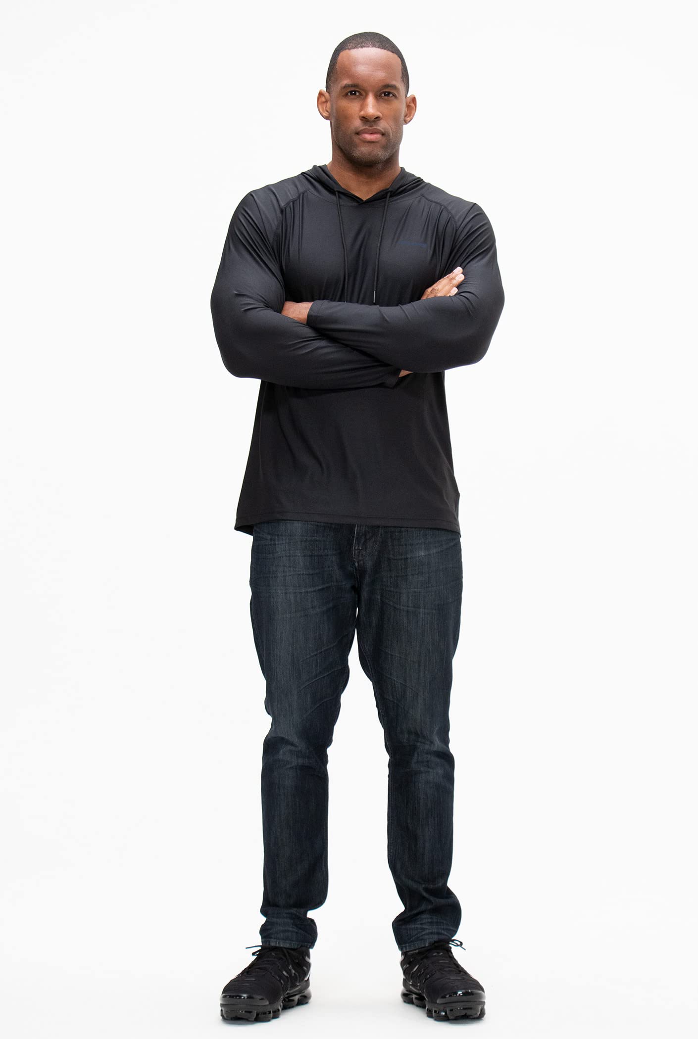 DEVOPS Men's Hoodie - Long Sleeve Pullover for Fishing, Hiking, Running & Workout | Comfortable Athletic Shirt for Outdoor Activities & Gym Training