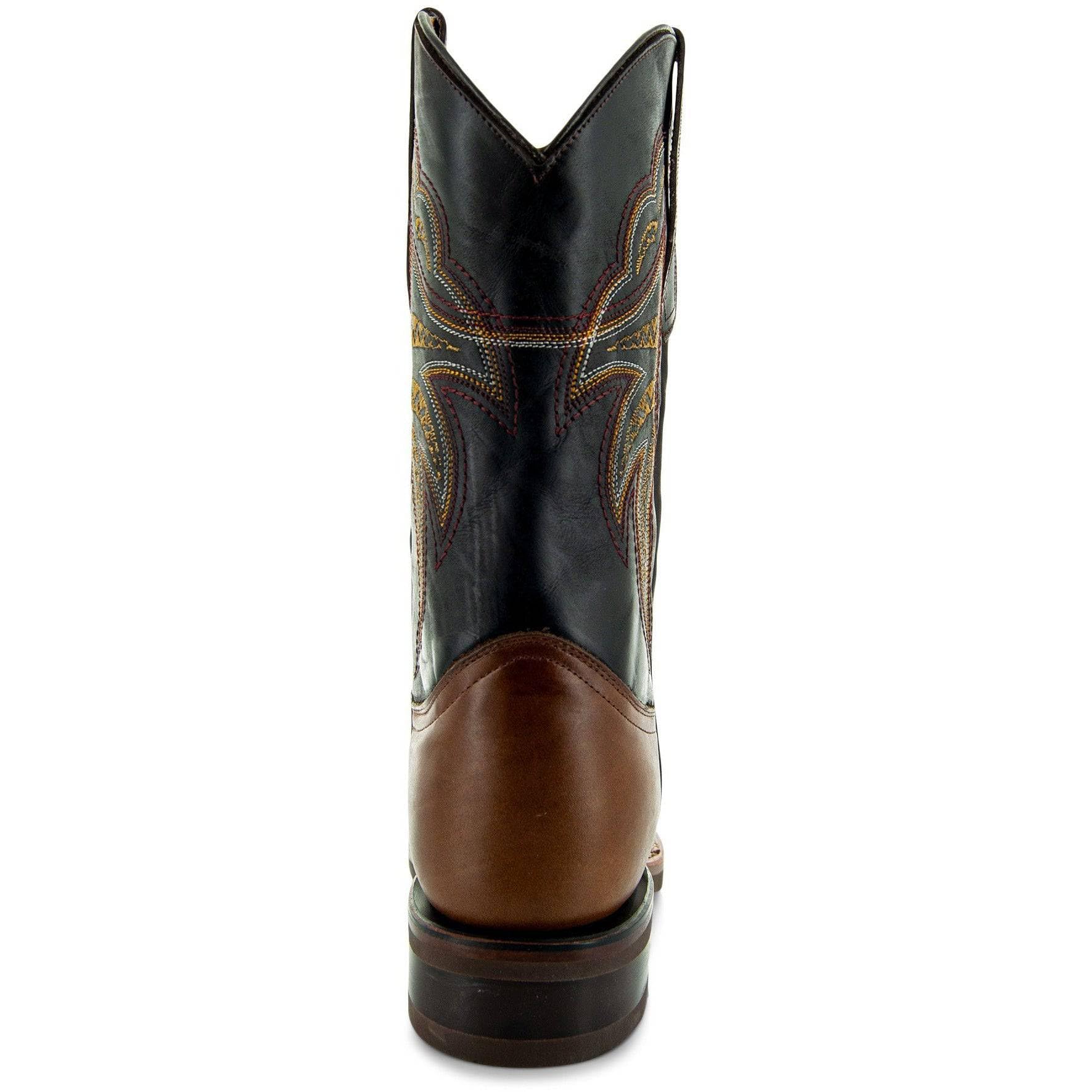 Soto Boots H4002 Men's Square Toe Cowboy Boots - Genuine Leather Western Boots for Rodeo, Country Dancing & Casual Wear