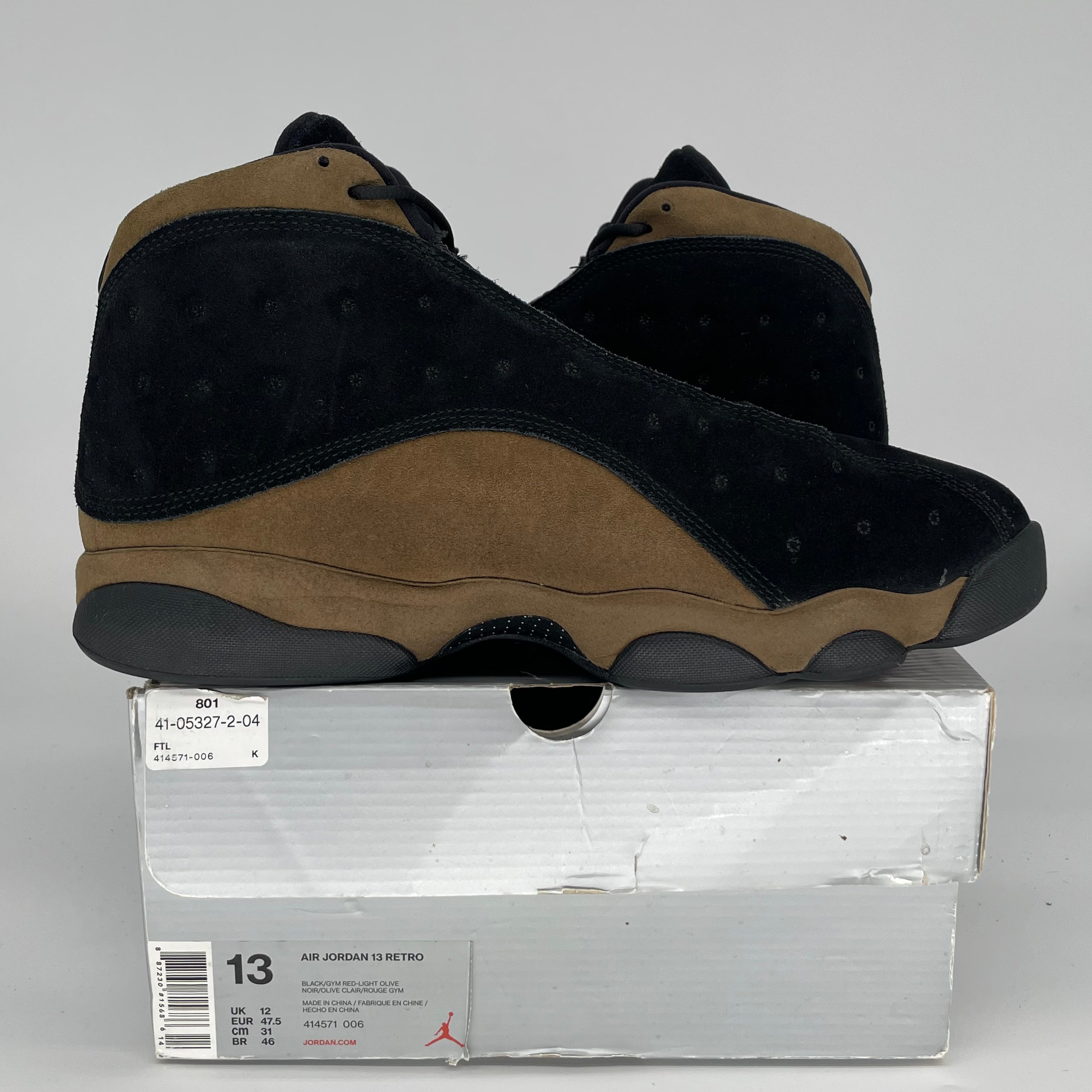 Original: AIR JORDAN 13 OLIVE SIZE 13 414571 006   Optimized: **Air Jordan 13 Retro 