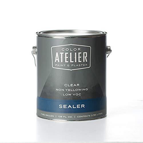 Premium Color Atelier Sealer Protective Topcoat for Paint, Plaster, Stucco & Stone Surfaces - 1 Gallon (3.8L) Waterproof Sealant - Ideal for Interior/Exterior Walls, DIY Projects & Home Renovations