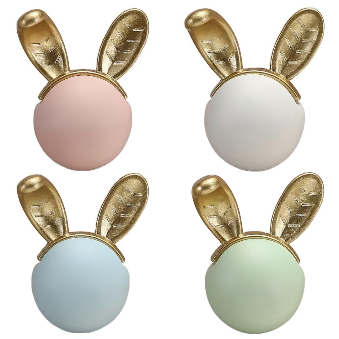 8 Pack Ceramic Drawer Knobs - Single Hole Cabinet Handles for Dresser, Closet & Kids Furniture - Cute Animal Shaped Pulls for Children's Room & Nursery Decor (White) - Perfect for DIY Home Improvement & Furniture Upgrades