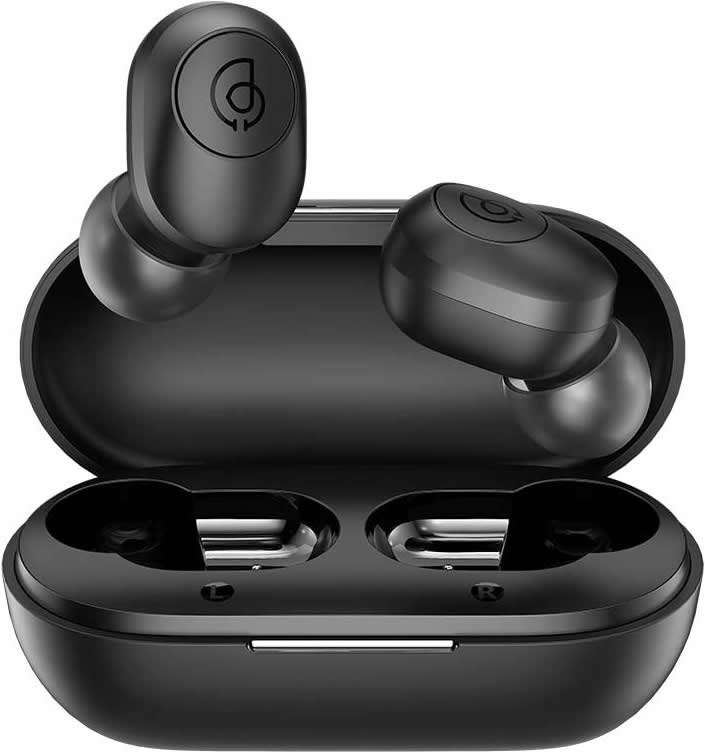 Haylou GT2s TWS Wireless Bluetooth Earbuds with Hi-Fi Sound, Touch Control, IPX5 Waterproof - Black | Perfect for Gym, Running, Workout & Daily Commute