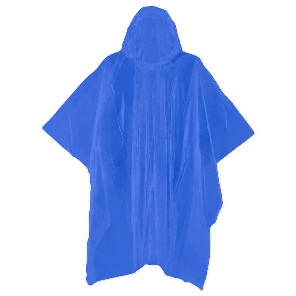 Emergency Rain Poncho - Waterproof & Lightweight Disposable Raincoat for Outdoor Activities, Hiking, Camping & Travel - Pack of 5