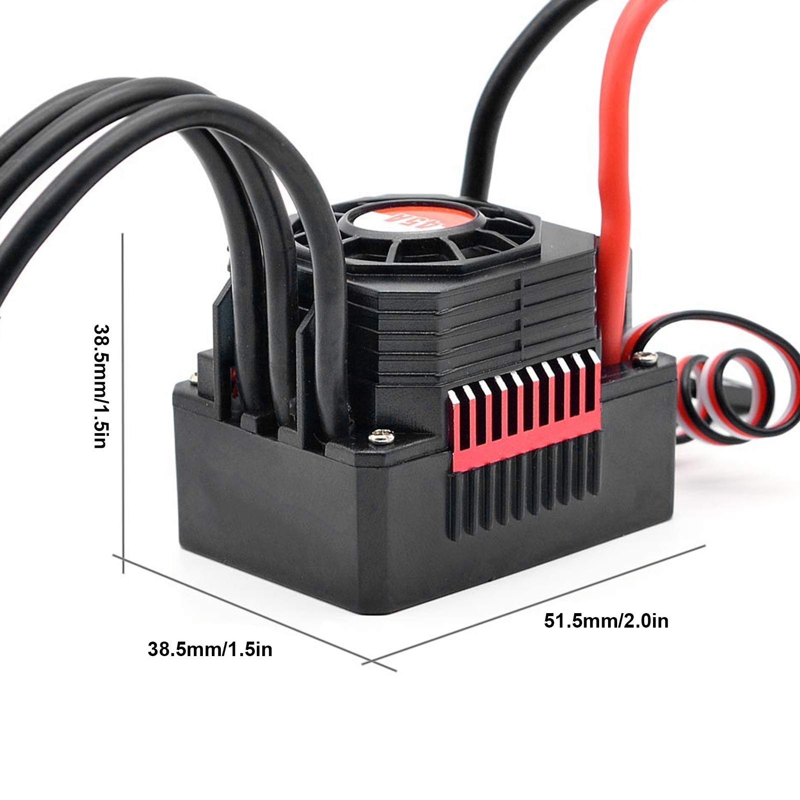 150A Brushless Motor ESC - Sensorless Electric Speed Controller for 1/10 & 1/8 RC Cars with Plug | High-Performance RC Accessory for Racing & Off-Road Vehicles