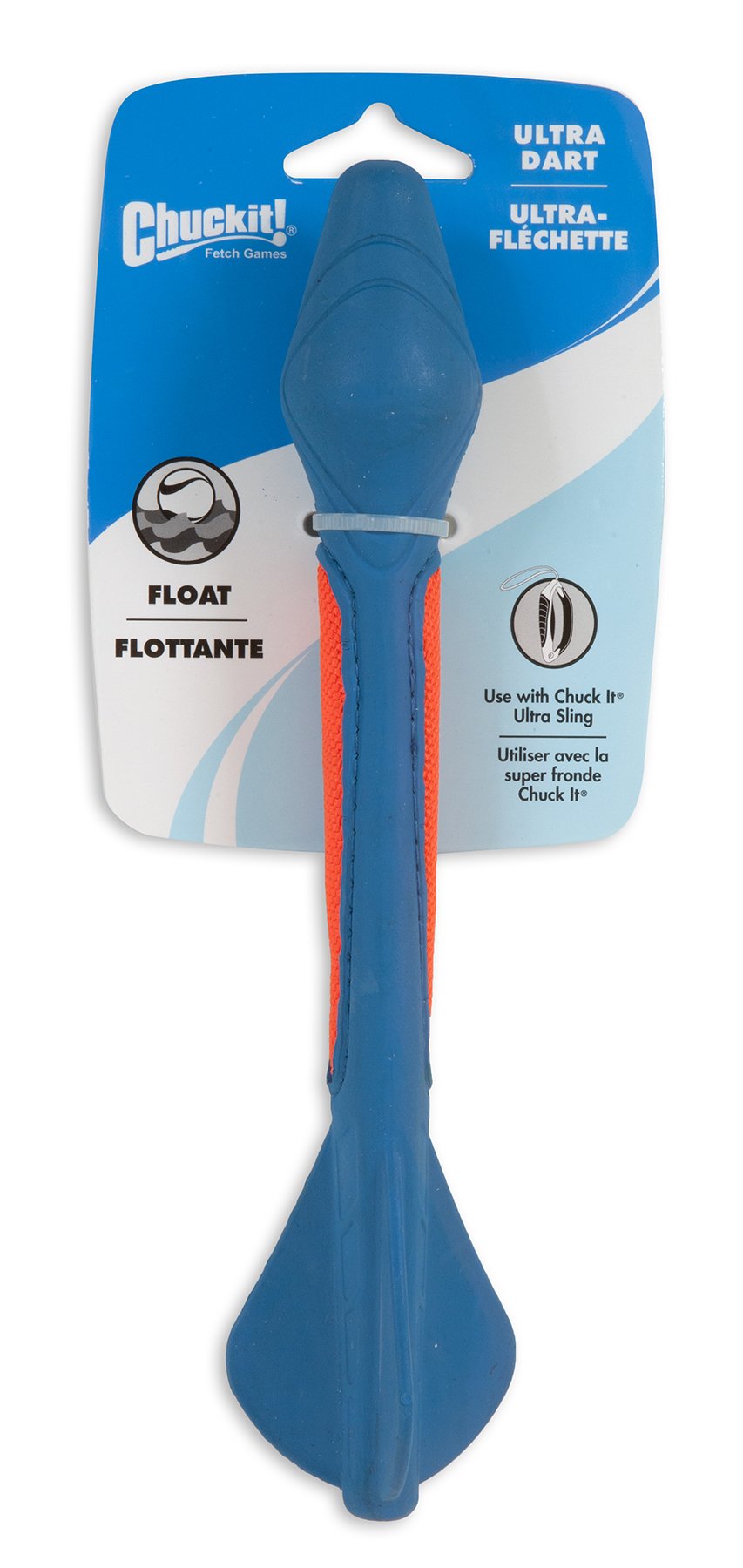 ChuckIt! Ultra Dart Dog Toy for Ultra Sling Launcher - Floating Fetch Toy for Dogs - Perfect for Outdoor Play, Beach, and Water Activities