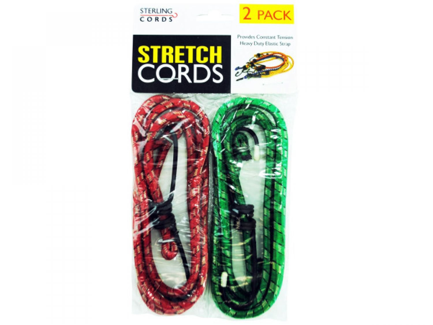 96-Piece Stretch Cord Set with Hooks - Heavy Duty Elastic Tie Down Straps for Camping, Moving, and Outdoor Gear Organization