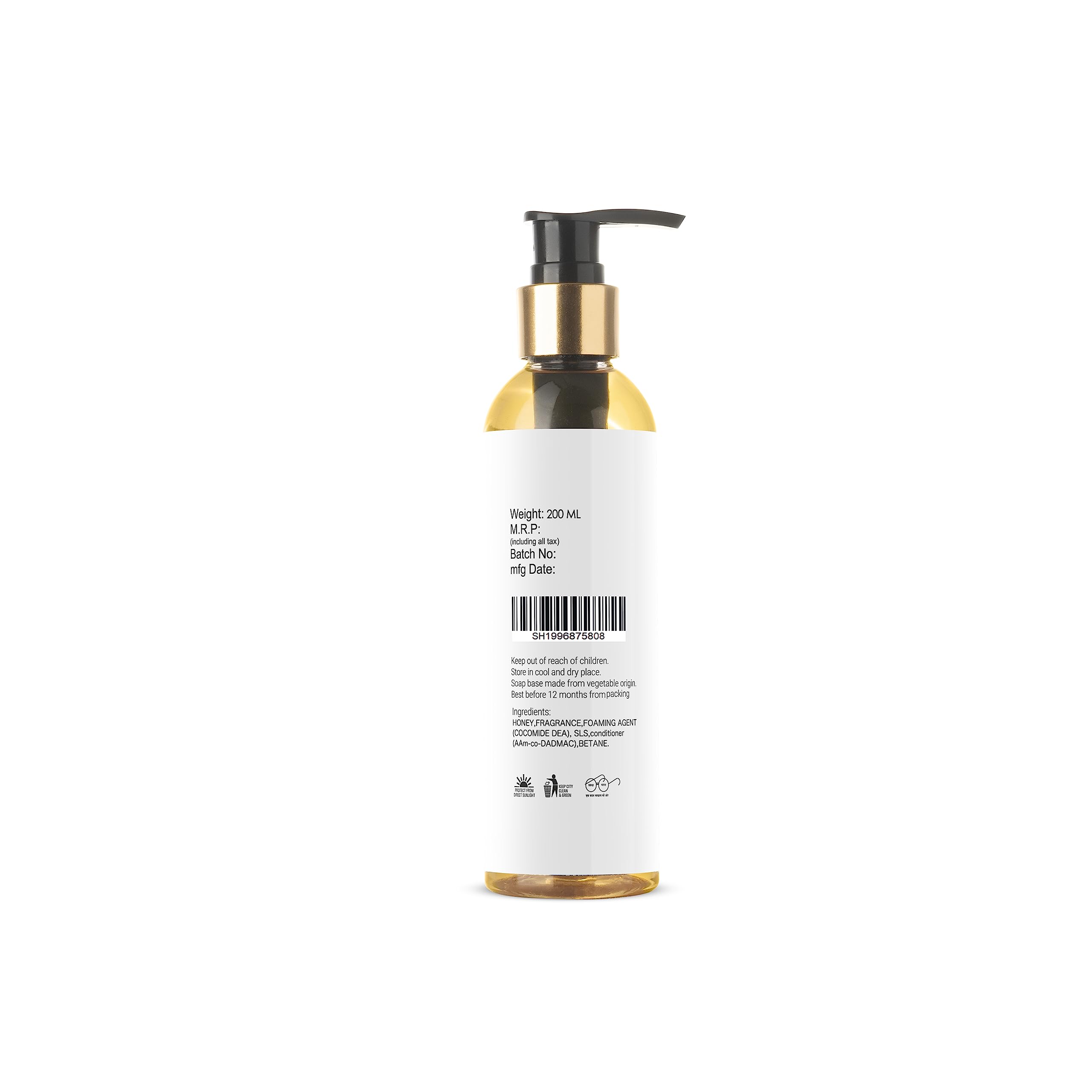 Apera Honey Shampoo for Dry & Damaged Hair - Natural Moisturizing & Repairing Hair Care with Organic Honey - Perfect for Daily Use at Home or Salon