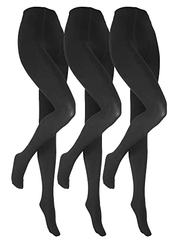 Heat Holders Girls 3-Pack Thermal Fleece-Lined Tights for Winter - Warm Winter Leggings for Kids, Cold Weather Thermal Underwear, Cozy Layering for School & Outdoor Activities