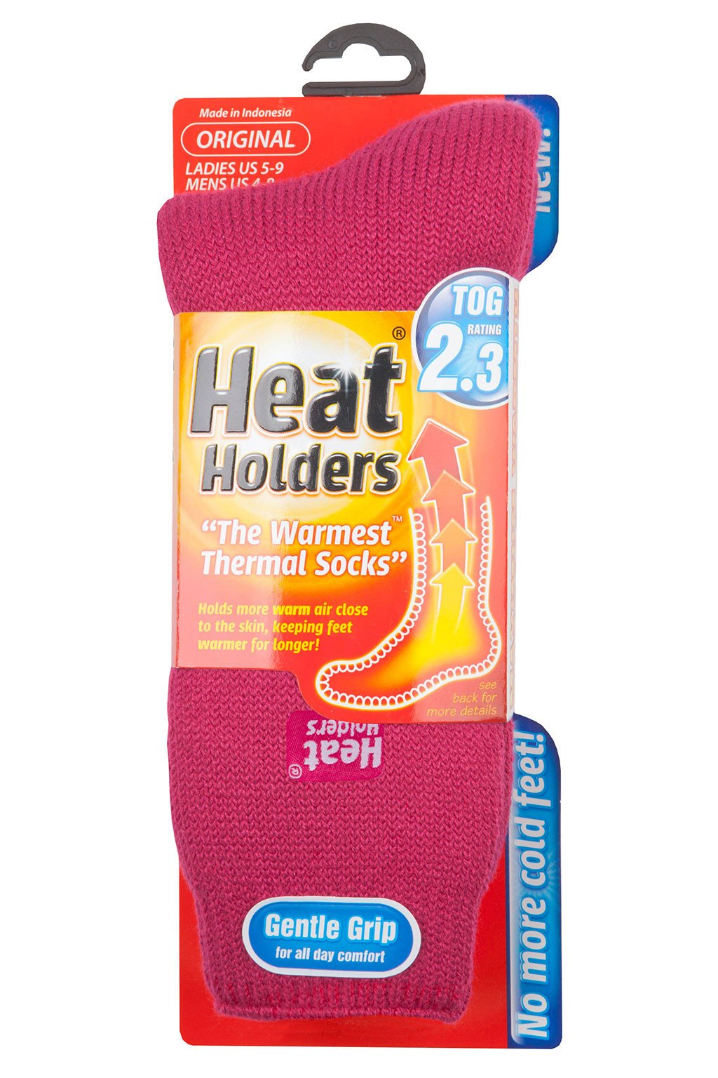 HEAT HOLDERS Women's Original Ultimate Thermal Socks - Ultra Warm Winter Socks for Cold Weather, One Size Fits US 5-9 (Raspberry) - Perfect for Skiing, Snowboarding & Outdoor Winter Activities