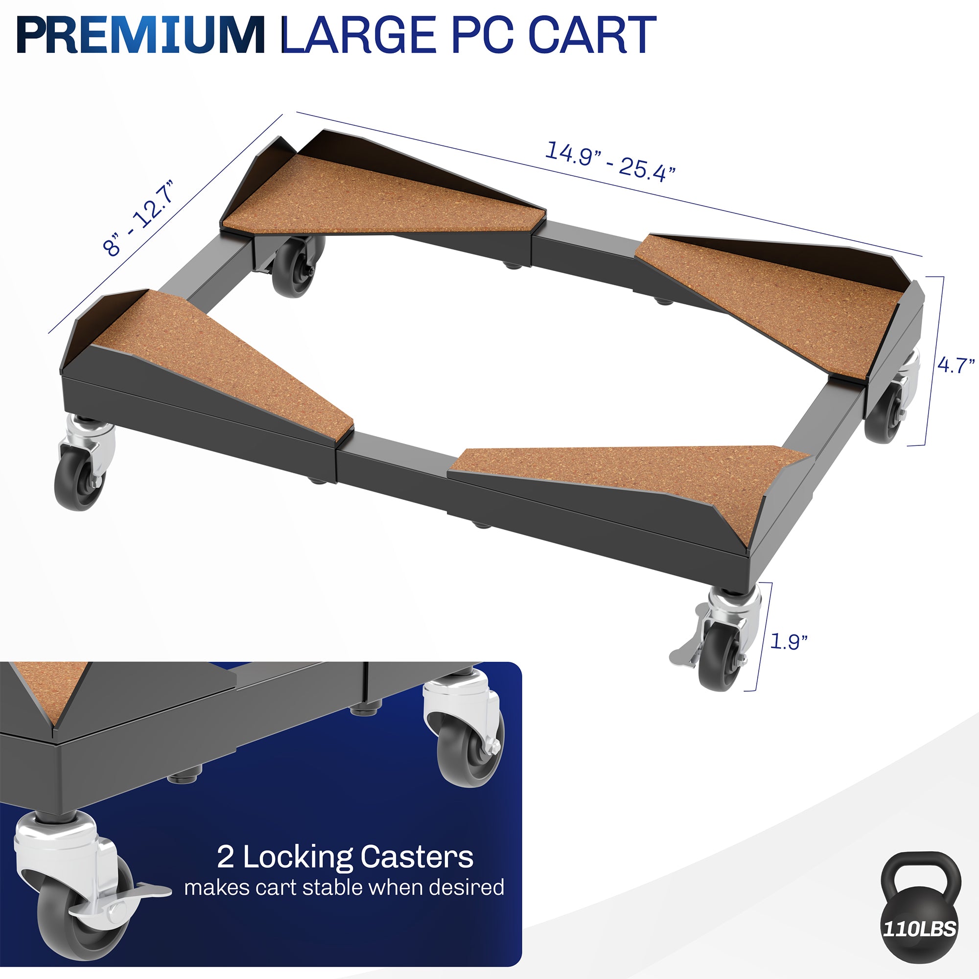 High-Performance Large CPU Cart - Heavy-Duty Computer Processor Transport Tray for PC Builders and IT Professionals - Perfect for Workshop, Data Center, and Office Use