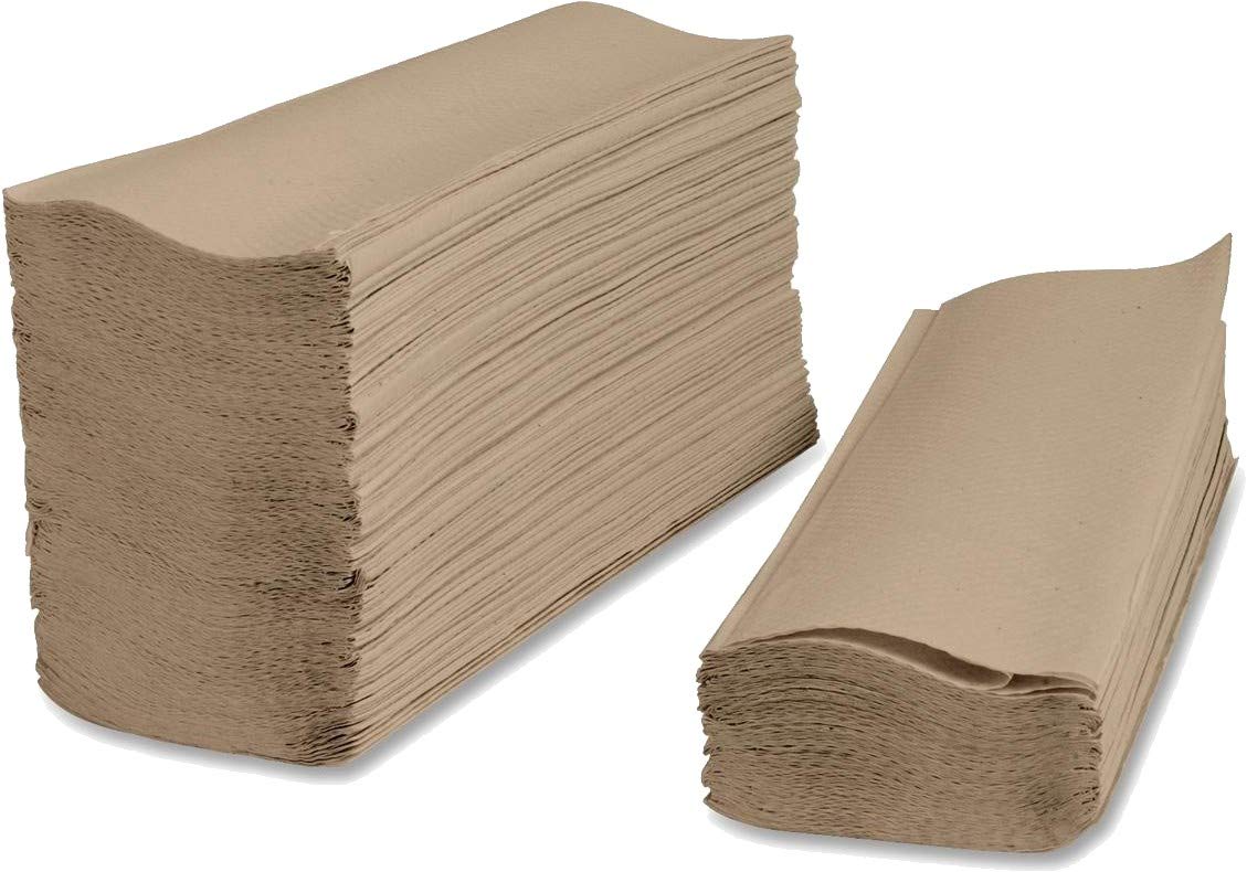 10000-Pack Disposable Brown 1-Ply Tall Fold Paper Napkins for Dining, Parties & Catering - Eco-Friendly Tabletop Serving Napkins for Restaurants, Events & Takeout