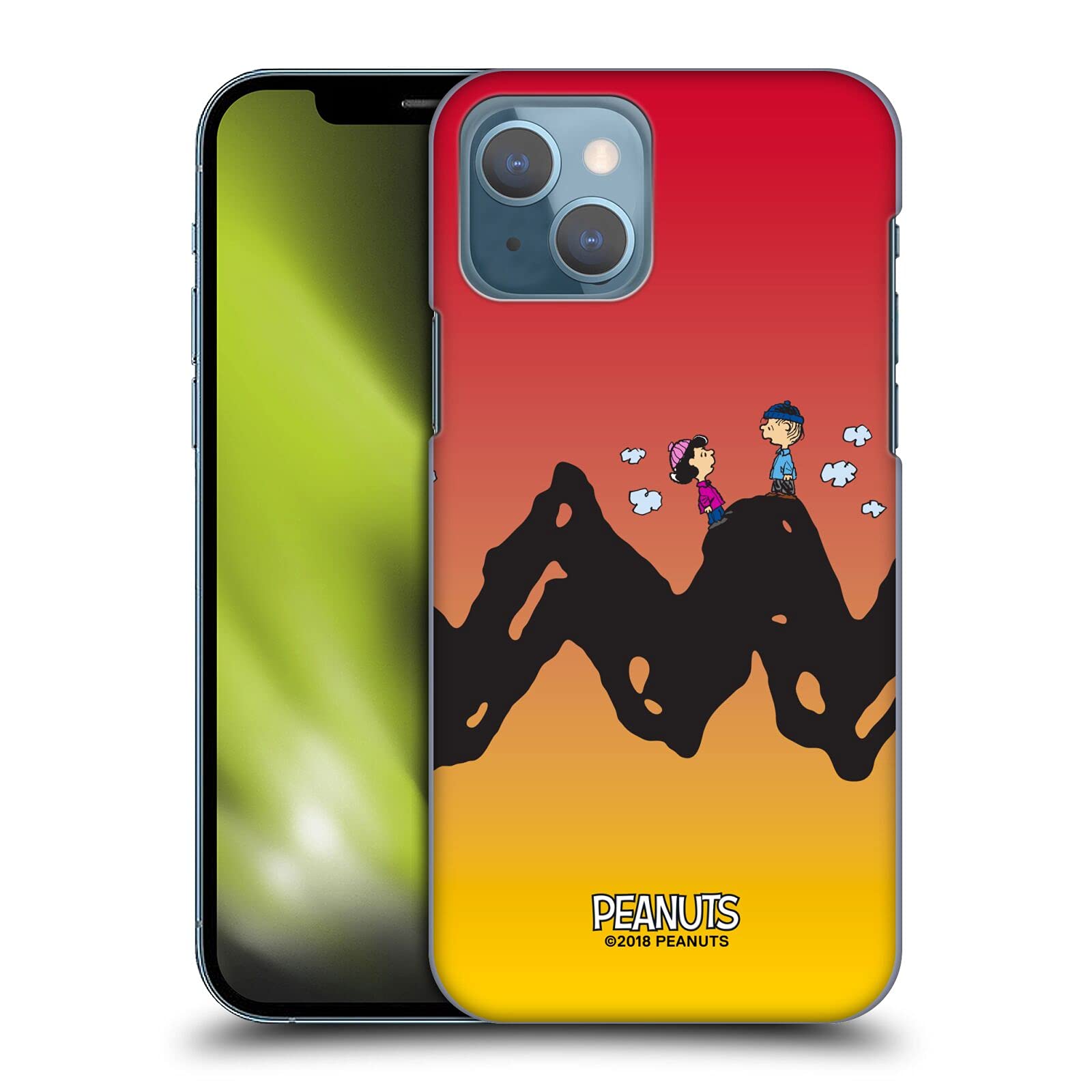 Officially Licensed Peanuts Charlie Brown & Lucy Hard Case for iPhone 13 - Durable Protective Cover with Classic Cartoon Design - Perfect for School, Work & Everyday Use