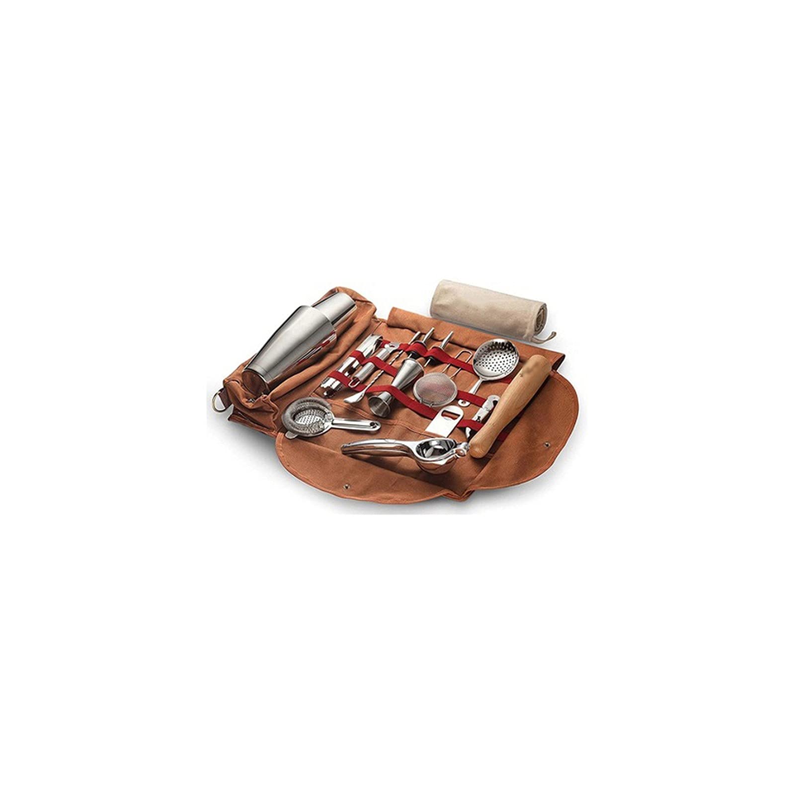 Radrdior Bartender Kit Bag - Professional Portable Bar Case for Travel & Mixology | Durable Empty Bartender Tool Organizer for Cocktail Parties, Home Bars & Outdoor Events