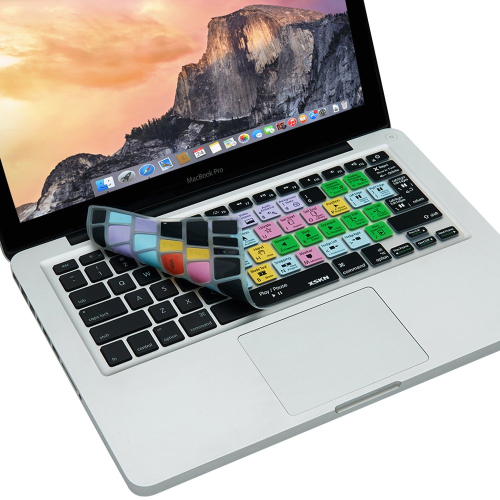 FCPX Shortcut Keyboard Cover for MacBook Pro & Air - Final Cut Pro X 10 Silicone Skin | Video Editing
