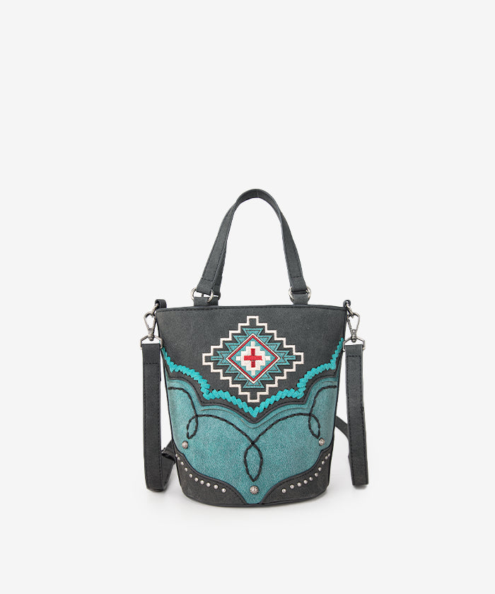 Montana West Aztec Crossbody Purse for Women - Stylish Leather Handbag with Adjustable Strap - Perfect for Daily Use, Shopping & Travel
