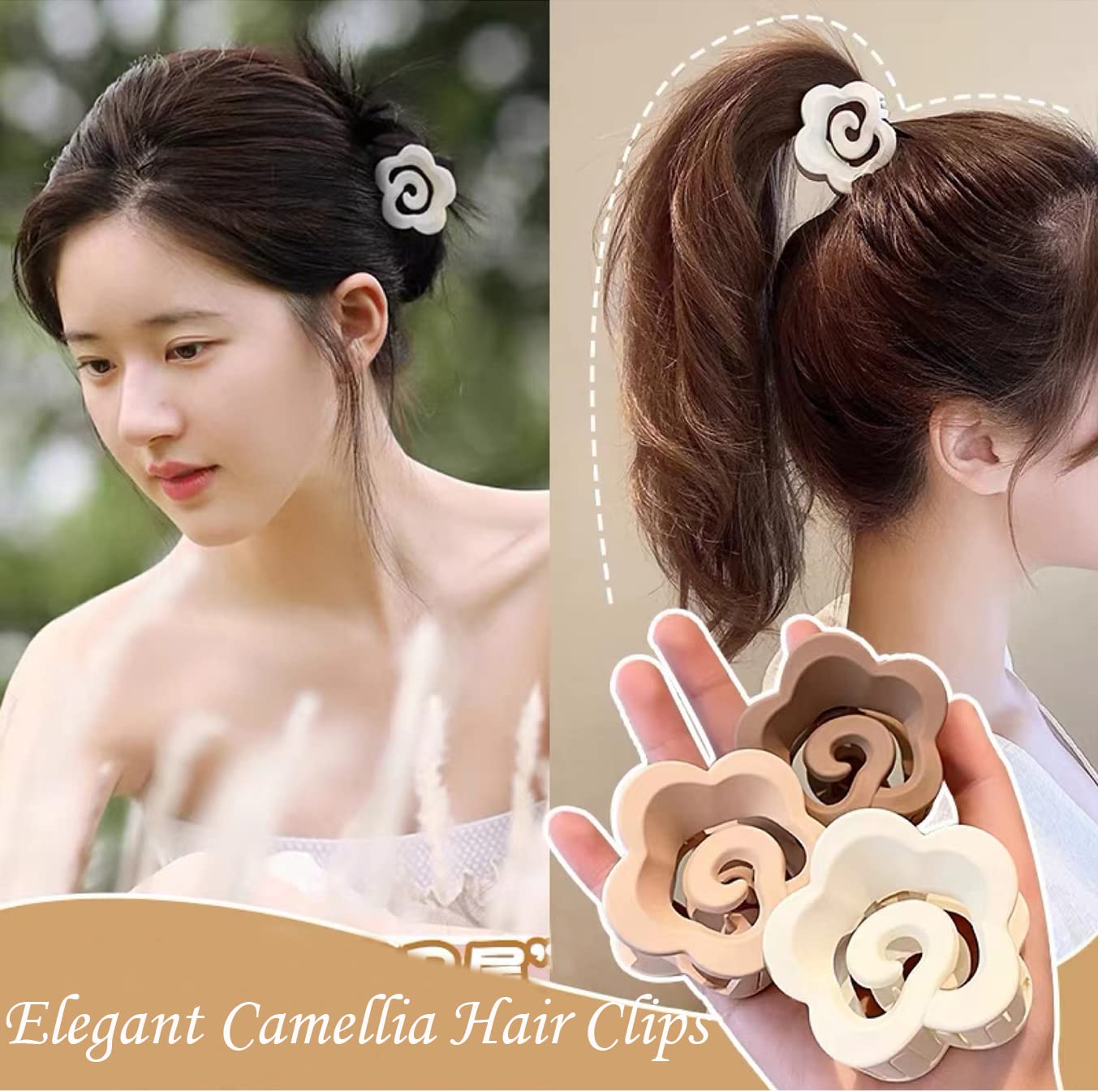 Matte Hair Claw Clips for Women - 8 Colors, Thin Hair Barrettes for Daily Styling & Gifts