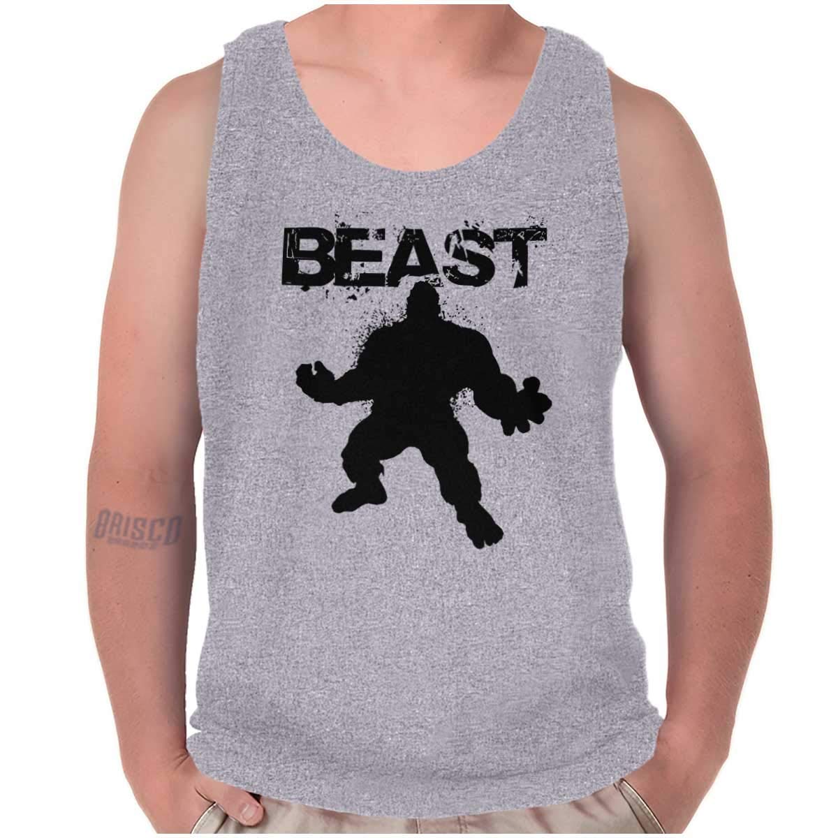 Brisco Brands Beast Gym Fitness Tank Top for Men - Sleeveless Workout Shirt for Bodybuilding & Weightlifting - Perfect for Gym, Training & Fitness Enthusiasts