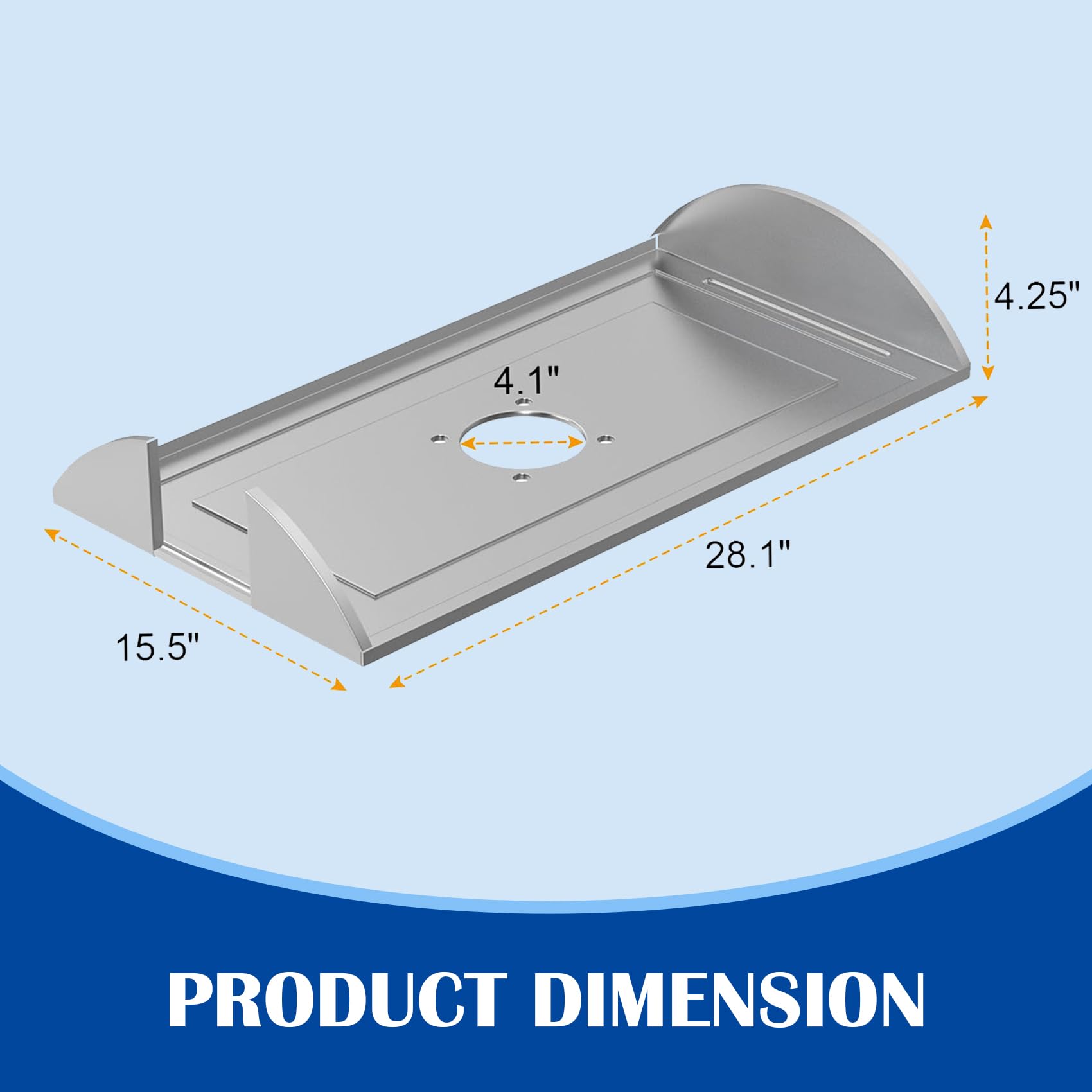 Pit Boss 1000 1100 Series Pellet Smoker Grill Heat Baffle Diffuser Plate Replacement - Heavy Duty Steel Heat Shield Accessories for Austin XL - Perfect for BBQ Smoking, Grilling & Outdoor Cooking
