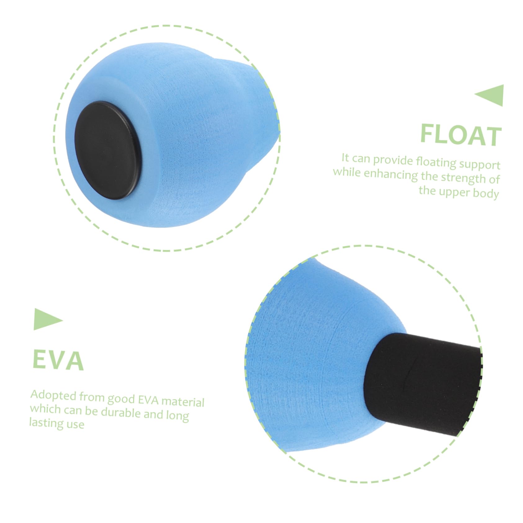 WOONEKY 1 Pair Kids Water Dumbbells - Floating Foam Swim Weights for Pool Fitness Training, Aqua Dumbbells for Water Exercise & Strength Training - Perfect for Swimming, Aqua Aerobics & Kids Water Play
