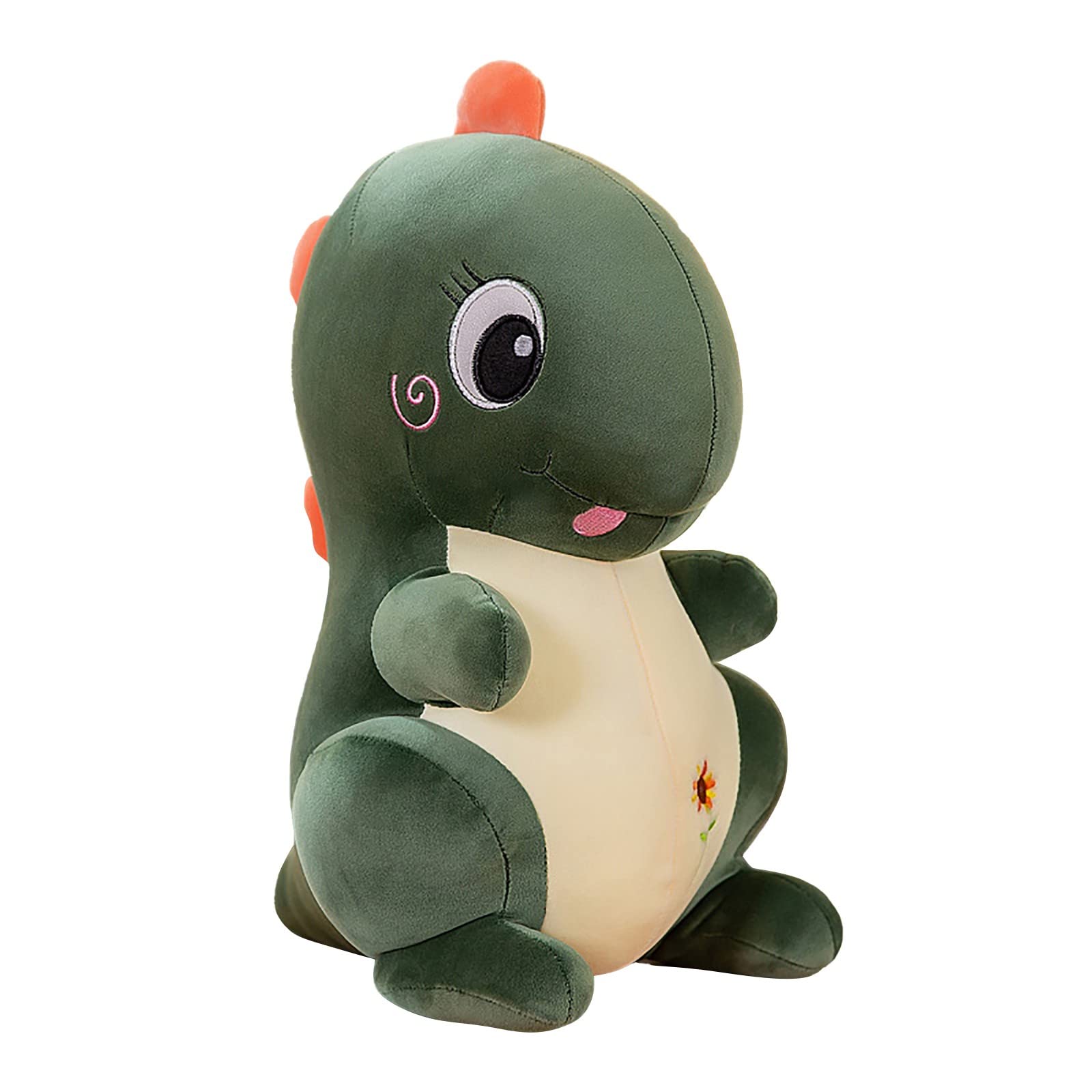 Soft Plush Dinosaur Pillow Stuffed Animal - 15 Inch Green Cute Dino Stuffed Toy for Kids, Birthday Gift, Home Decor, Sofa Cushion, Nursery Room Decor, Christmas Ornament