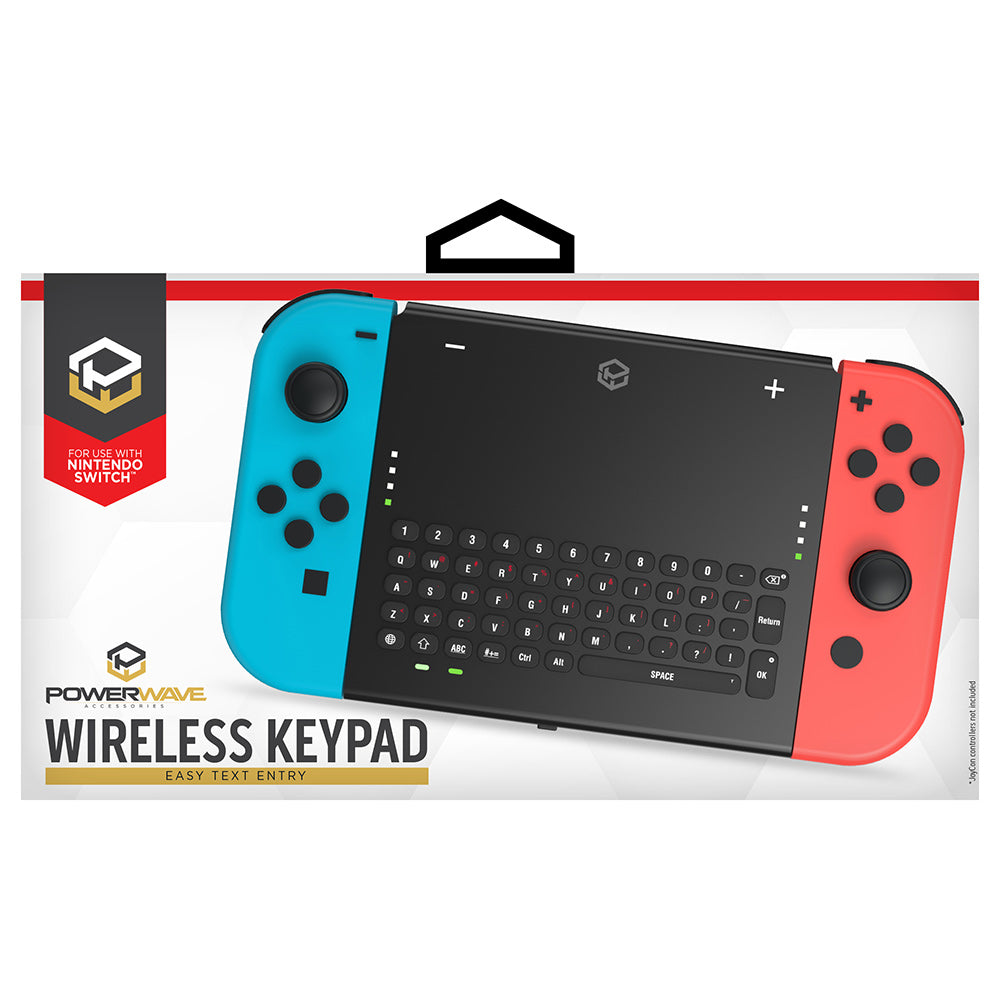 Powerwave Wireless Keypad for Nintendo Switch - Ergonomic Game Controller with Bluetooth Connectivity for Enhanced Gaming Experience | Perfect for Nintendo Switch, Switch Lite & OLED Models | Play Comfortably at Home or On-the-Go