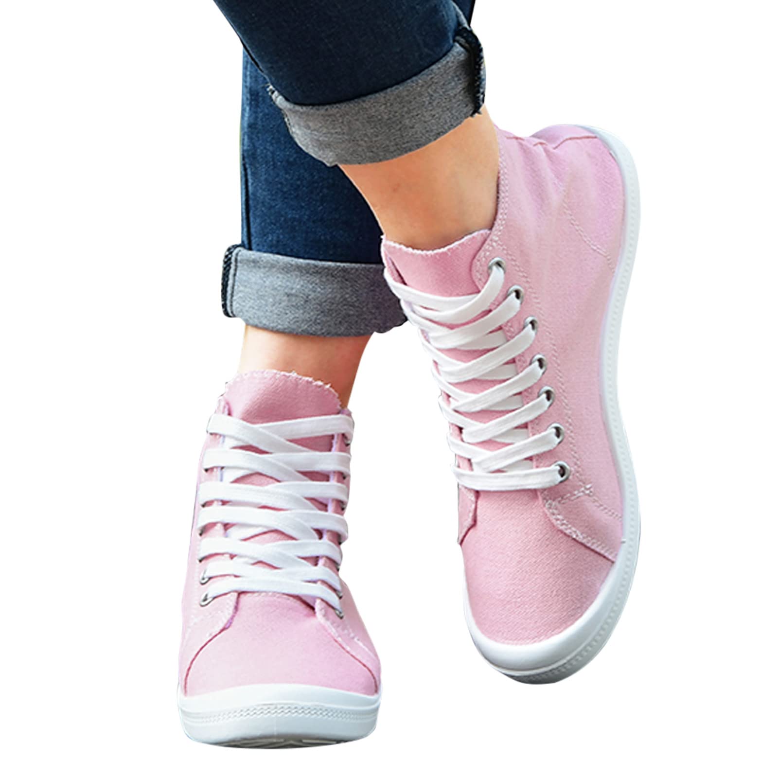 Gibobby Women's Casual Summer Sandals - Breathable Flat Slope Shoes for Ladies | Comfortable Pink Fashion Footwear for Beach, Walking & Daily Wear