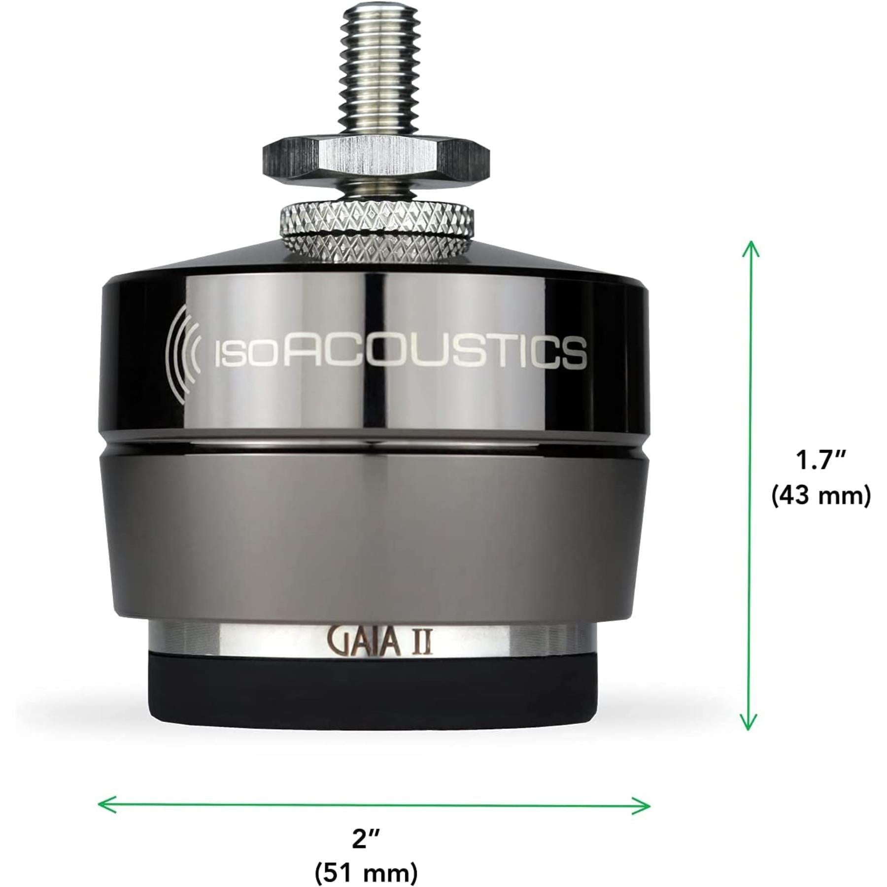 IsoAcoustics GAIA Series Speaker Isolation Feet - Set of 4 for Home Audio & Studio Monitors - Reduce Vibrations & Improve Sound Quality