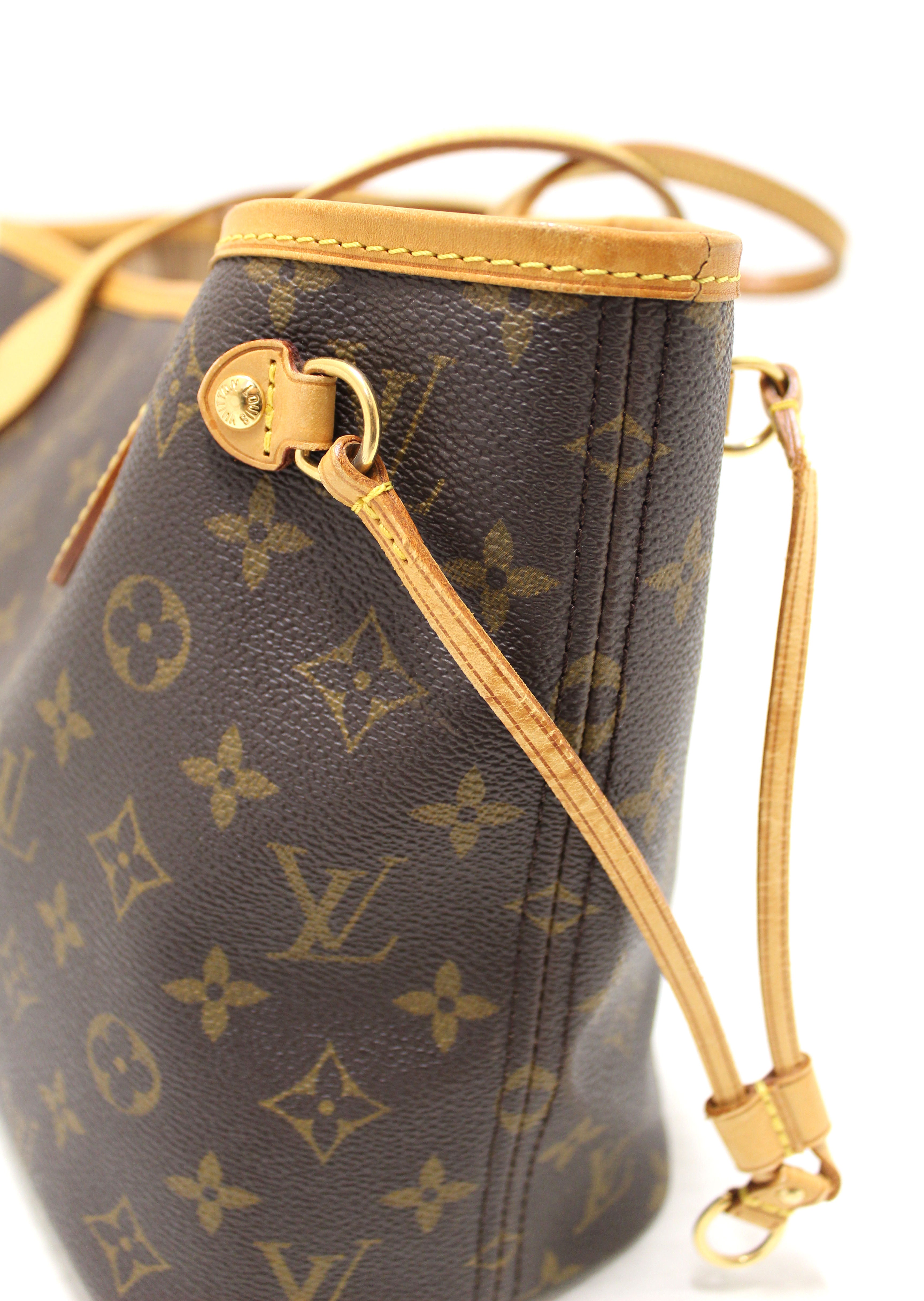 Authentic Louis Vuitton Classic Monogram Neverfull PM Tote Shoulder Bag - Luxury Designer Handbag for Women, Perfect for Work, Travel & Everyday Use