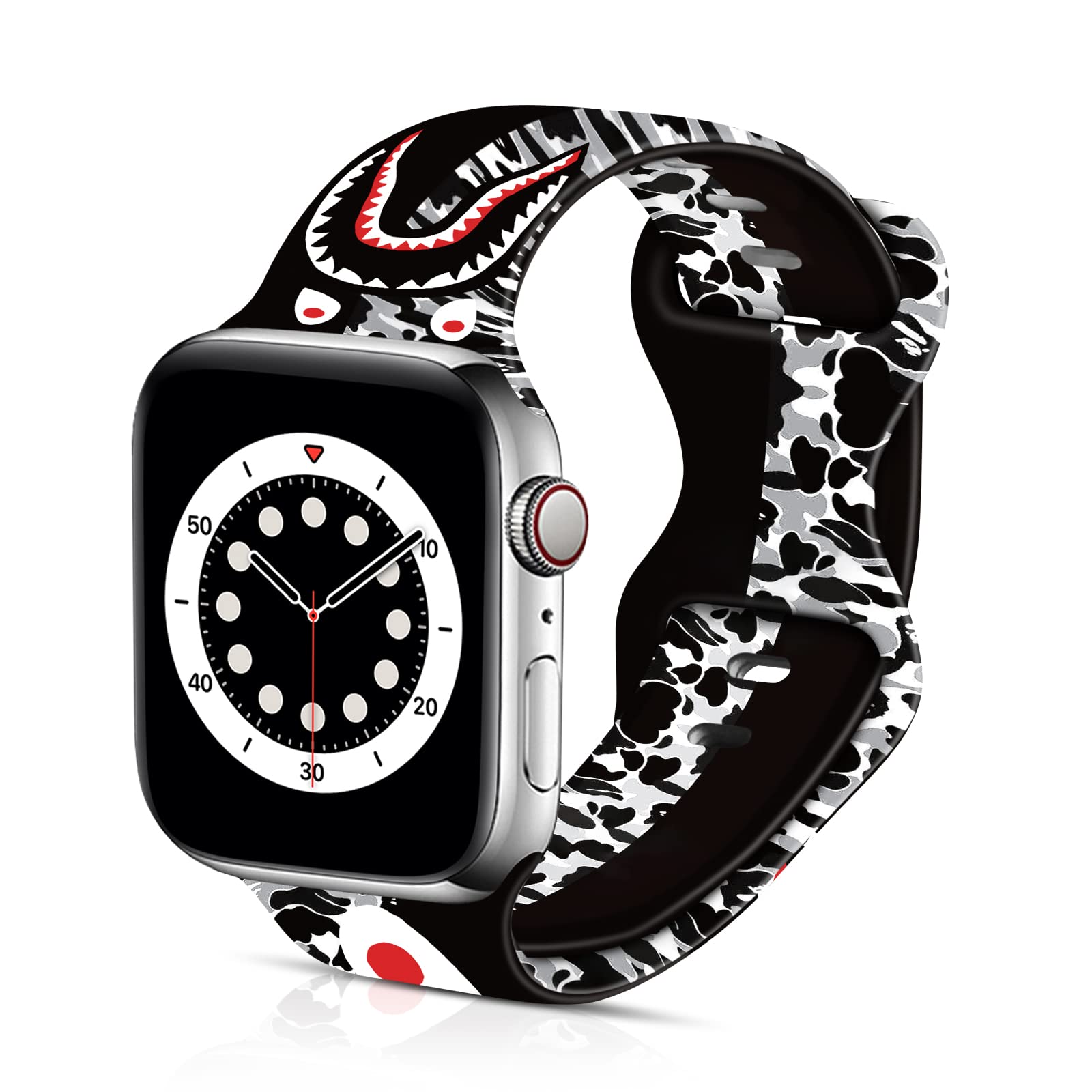 Soft Silicone Apple Watch Bands for Series SE/6/5/4/3/2/1 - 38mm 40mm 42mm 44mm Sport Replacement Strap for Men & Women - Perfect for Workouts, Running & Everyday Wear