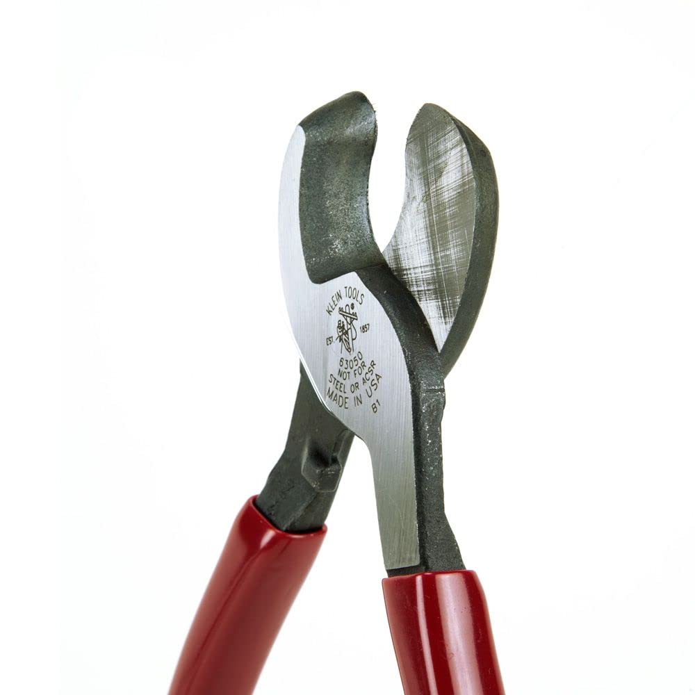 Klein Tools Professional Cable Cutter Set - Heavy Duty Copper, Aluminum & Communication Wire Cutters - Ideal for Electrical Work, Network Installation & DIY Projects