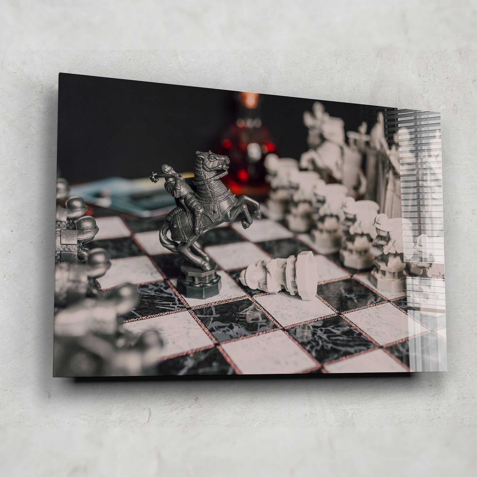 Premium The Knight Chess Piece - Handcrafted Wooden Chess Set for Strategy Games, Collectibles & Home Decor | Perfect for Chess Enthusiasts, Gifts & Game Room Decor