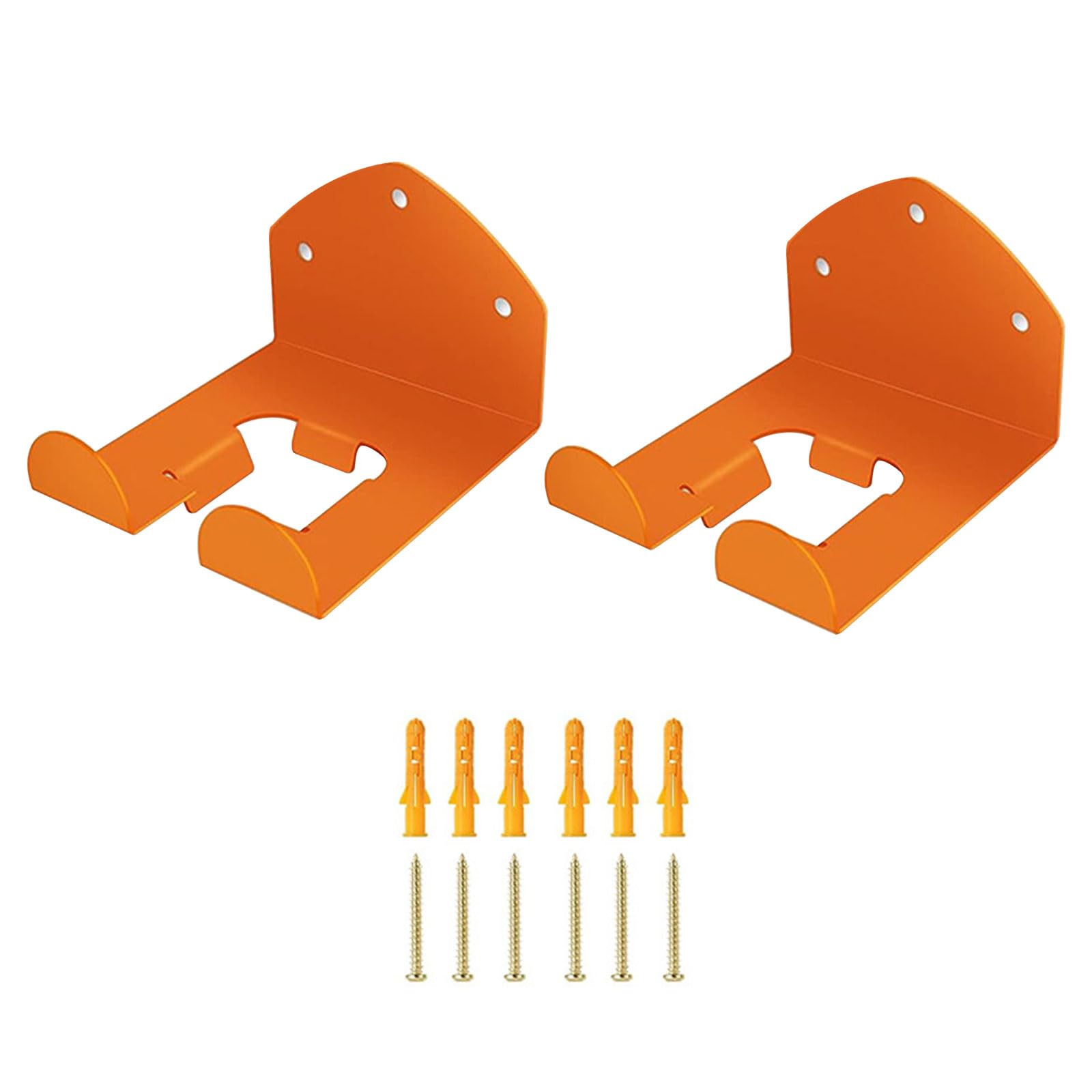 2 Pack Heavy Duty Garage Storage Hooks - Wall Mount Organizer for Ladders, Garden Tools & Hoses | Durable Garage Organization Solution for Home & Workshop Use