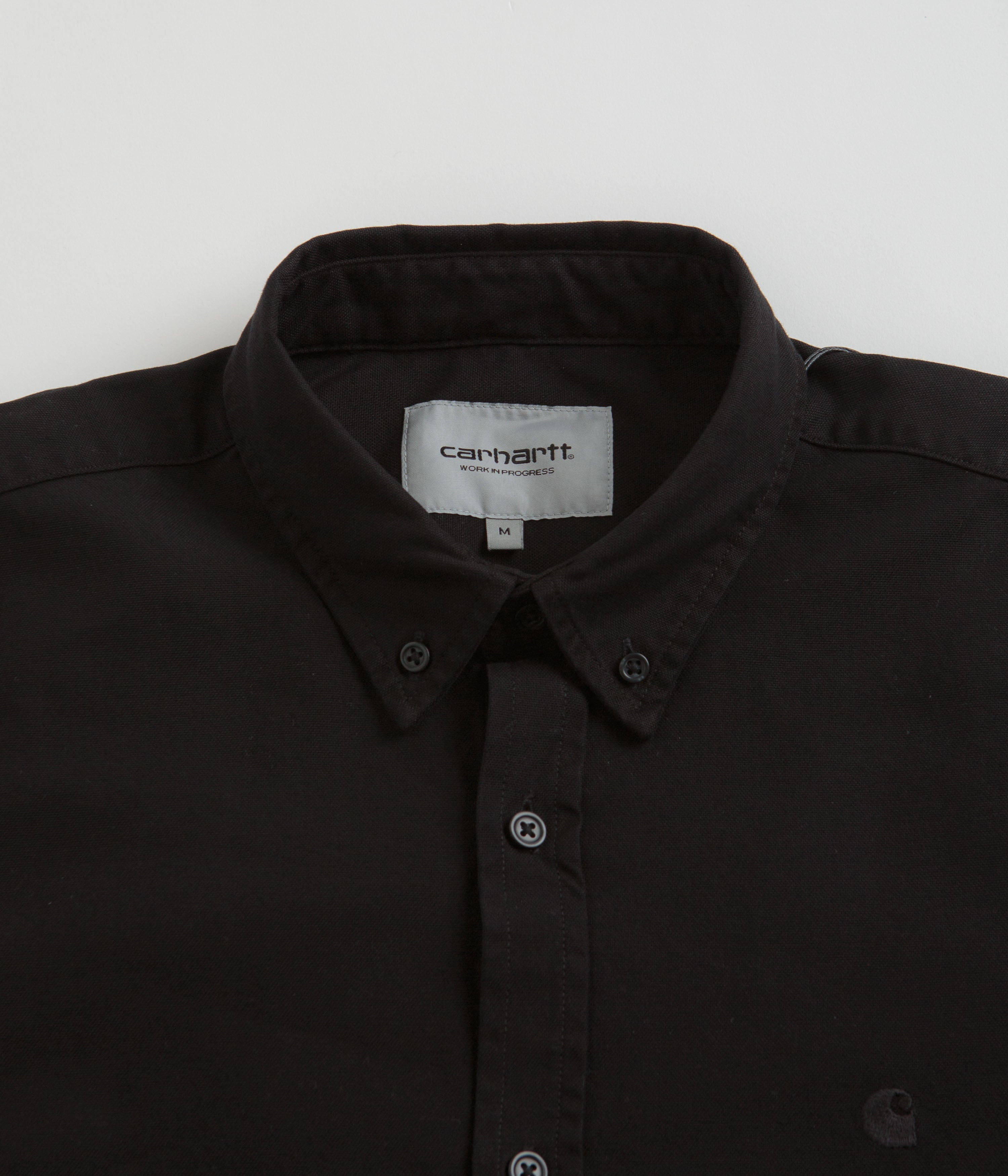 Carhartt Bolton Shirt for Men - Durable Work Shirt in Black - Perfect for Construction, Farming & Outdoor Activities