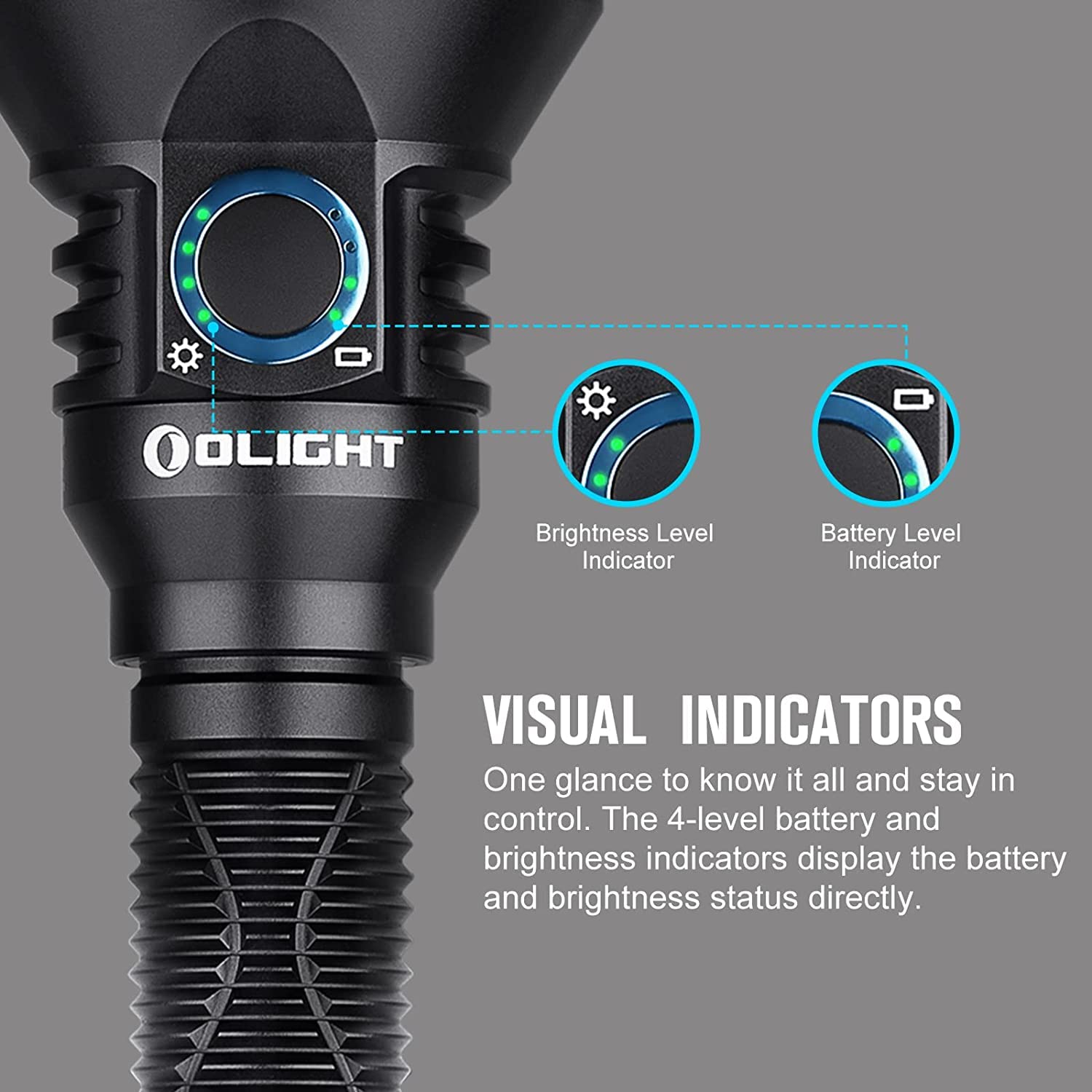 Olight Javelot Pro 2 Tactical Flashlight 2500 Lumens - Rechargeable LED Flashlight with Magnetic Dual Switch & Replaceable Battery - Powerful Hunting Light for Outdoor, Camping, Emergency & Search & Rescue Operations