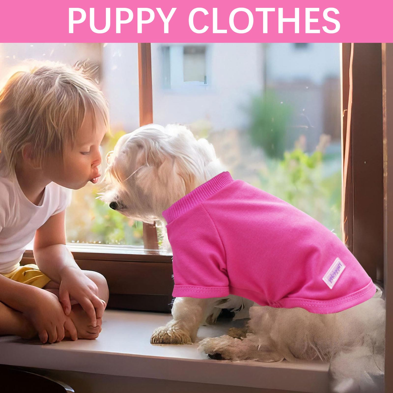 2 Pack Summer Dog Clothes for Small to Medium Dogs - Breathable Soft Puppy Outfits for Chihuahuas & Cats (XS-XXL) | Perfect for Outdoor Walks & Indoor Playtime