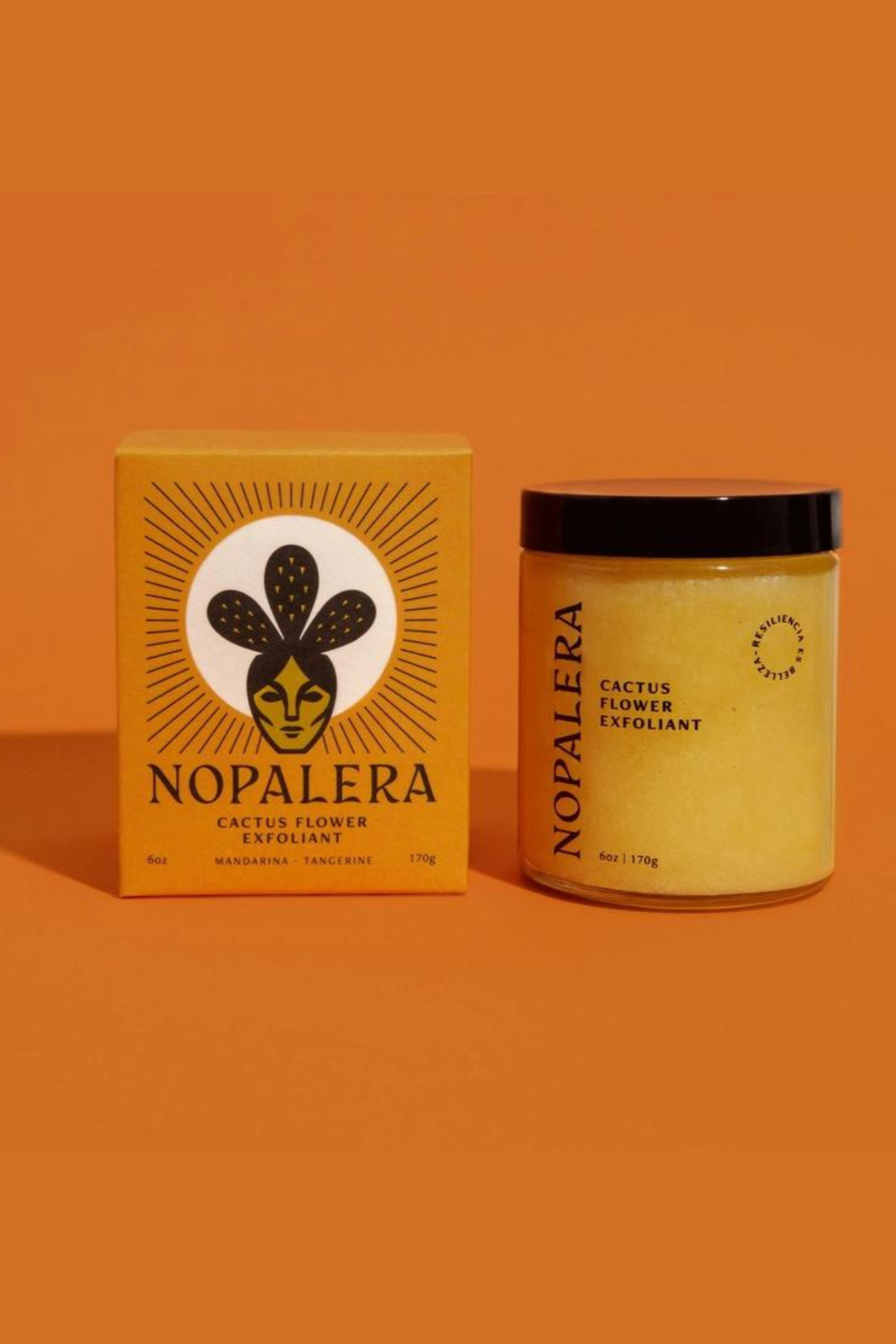 Mandarina Cactus Flower Exfoliating Scrub - Natural Face & Body Exfoliator for Glowing Skin | Perfect for Daily Skincare Routine & Spa Treatments