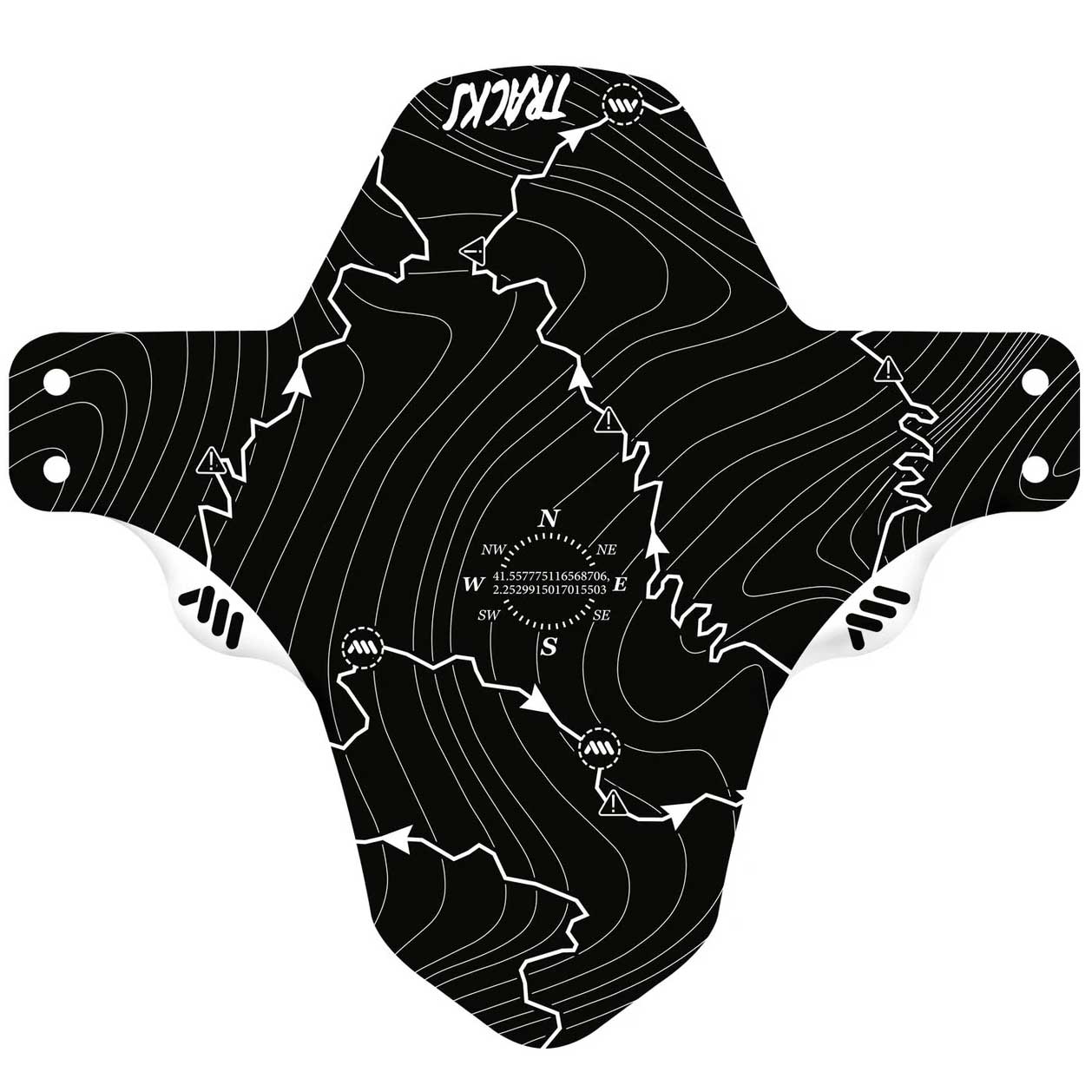 All Mountain Style Mud Guard - Durable Bike Fender for Mountain Bikes, White - Perfect for Off-Road Trails & Wet Conditions