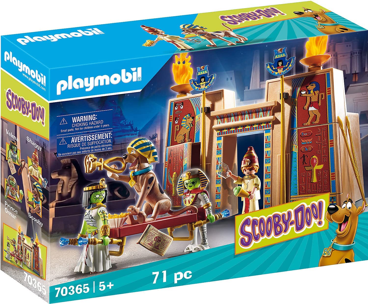 PLAYMOBIL Scooby-Doo! Egypt Adventure Playset 70365 - Mystery Solving Toy Set for Kids, Collectible Action Figures with Ancient Egyptian Theme - Perfect for Birthday Gifts & Imaginative Play