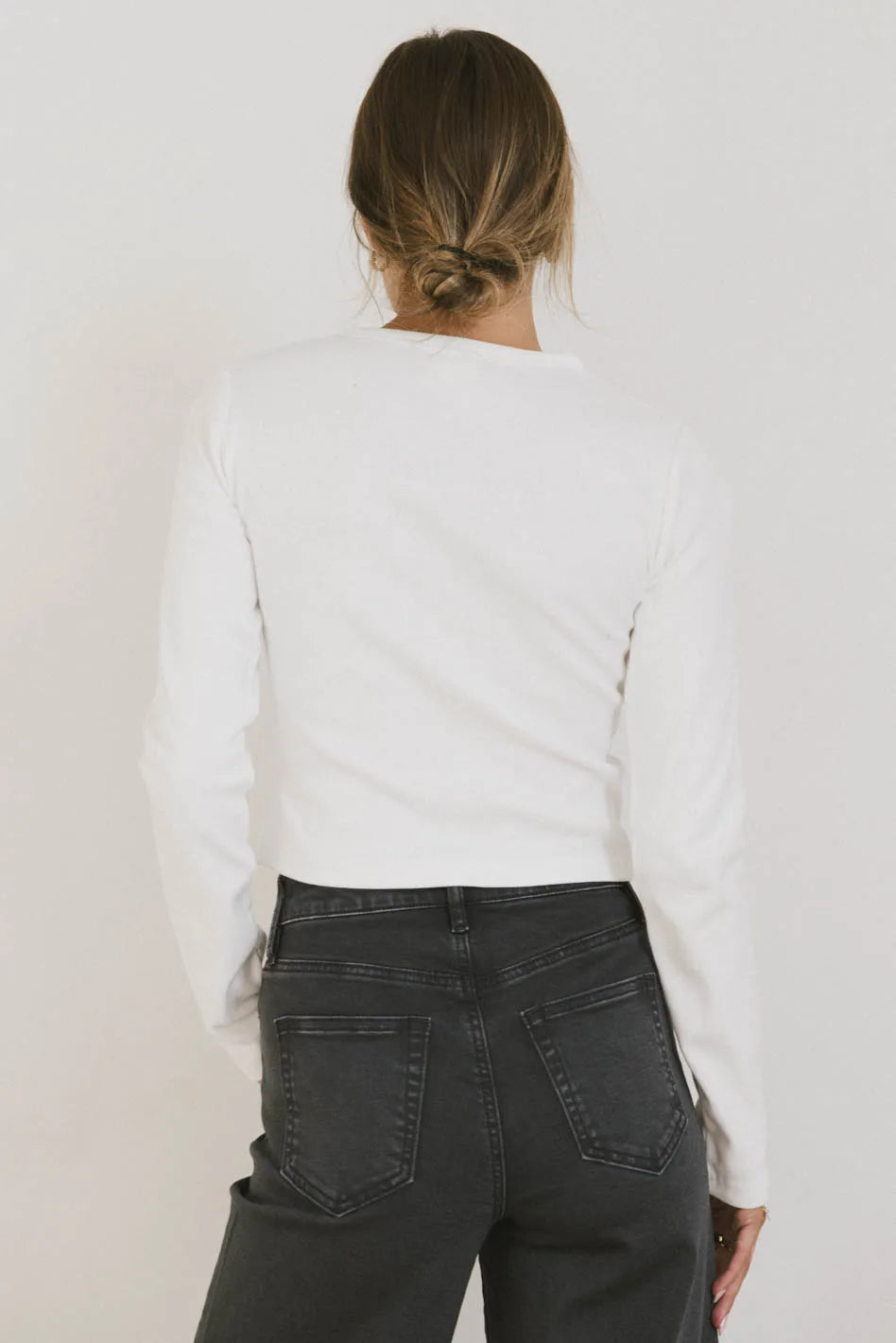 Hallie Top in Ivory - Women's Elegant Blouse for Casual & Office Wear | Final Sale
