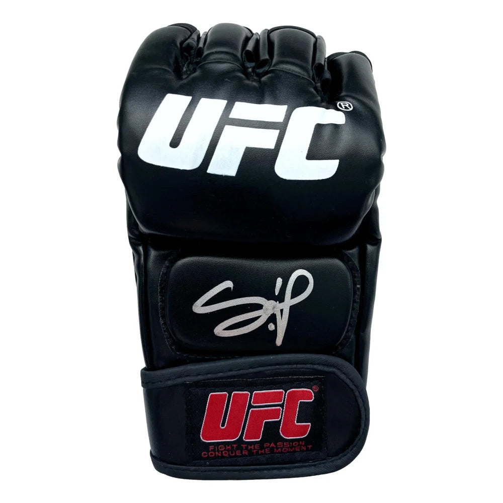 Francis Ngannou Autographed UFC Glove - Signed with Beckett BAS COA - Official MMA Collectible for UFC Fans & Sports Memorabilia Collectors - Perfect for Display, Man Cave Decor, and Gift Giving