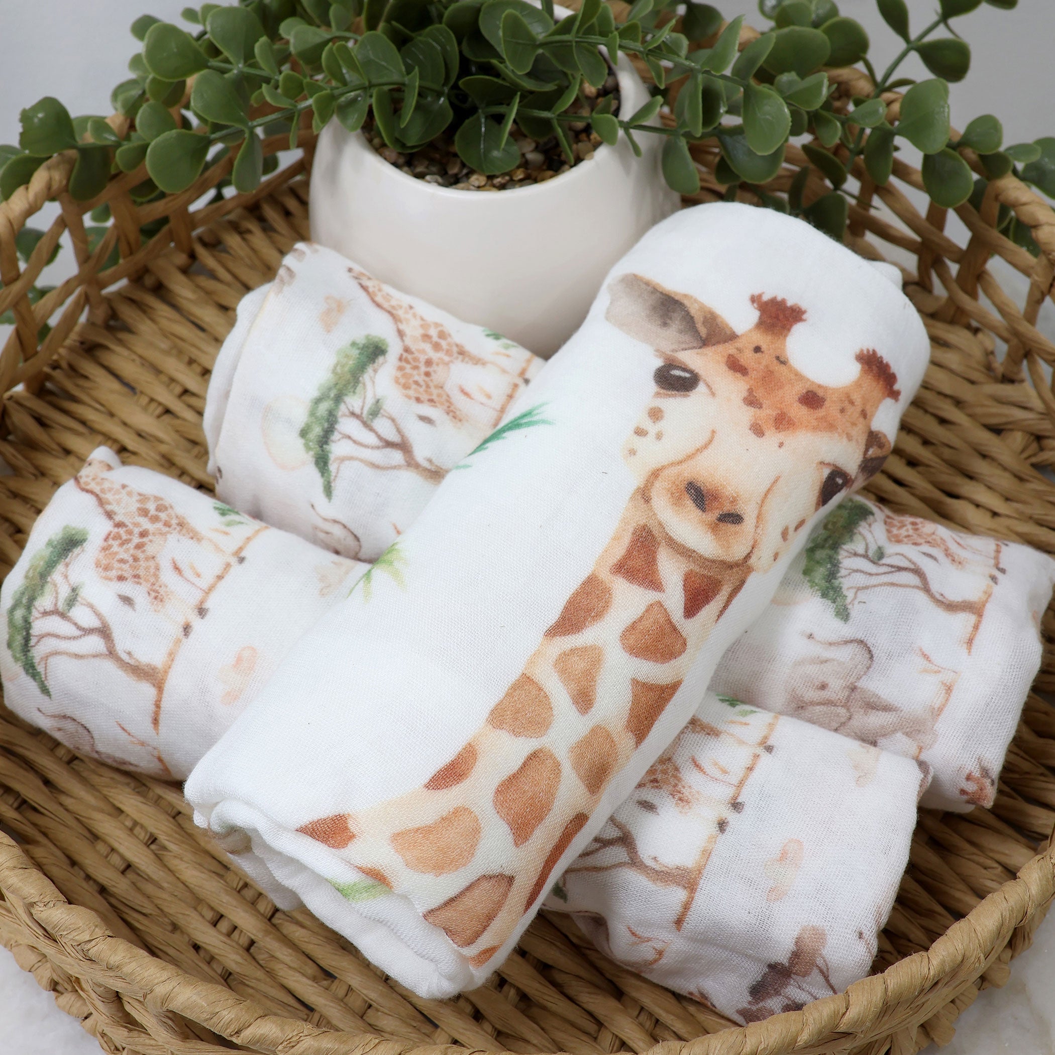 Adventure Bamboo 3-Pack Organic Muslin Swaddle Blankets for Babies - Soft & Breathable for Newborns, Infants & Toddlers - Perfect for Swaddling, Nursing & Stroller Use
