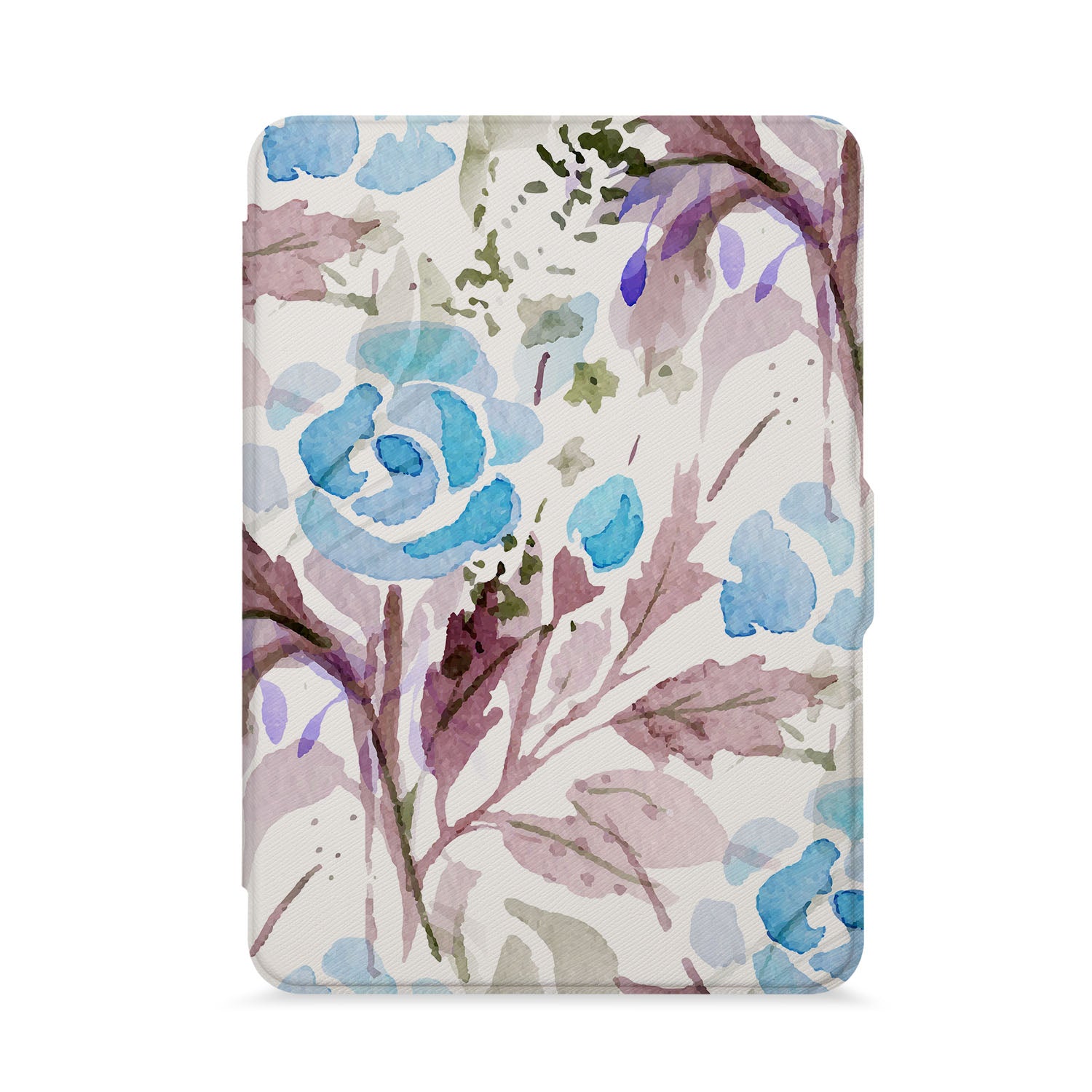 Waterproof Kindle Case with Elegant Watercolor Flower Design - Perfect for Reading at Home, Travel, and Outdoor Use
