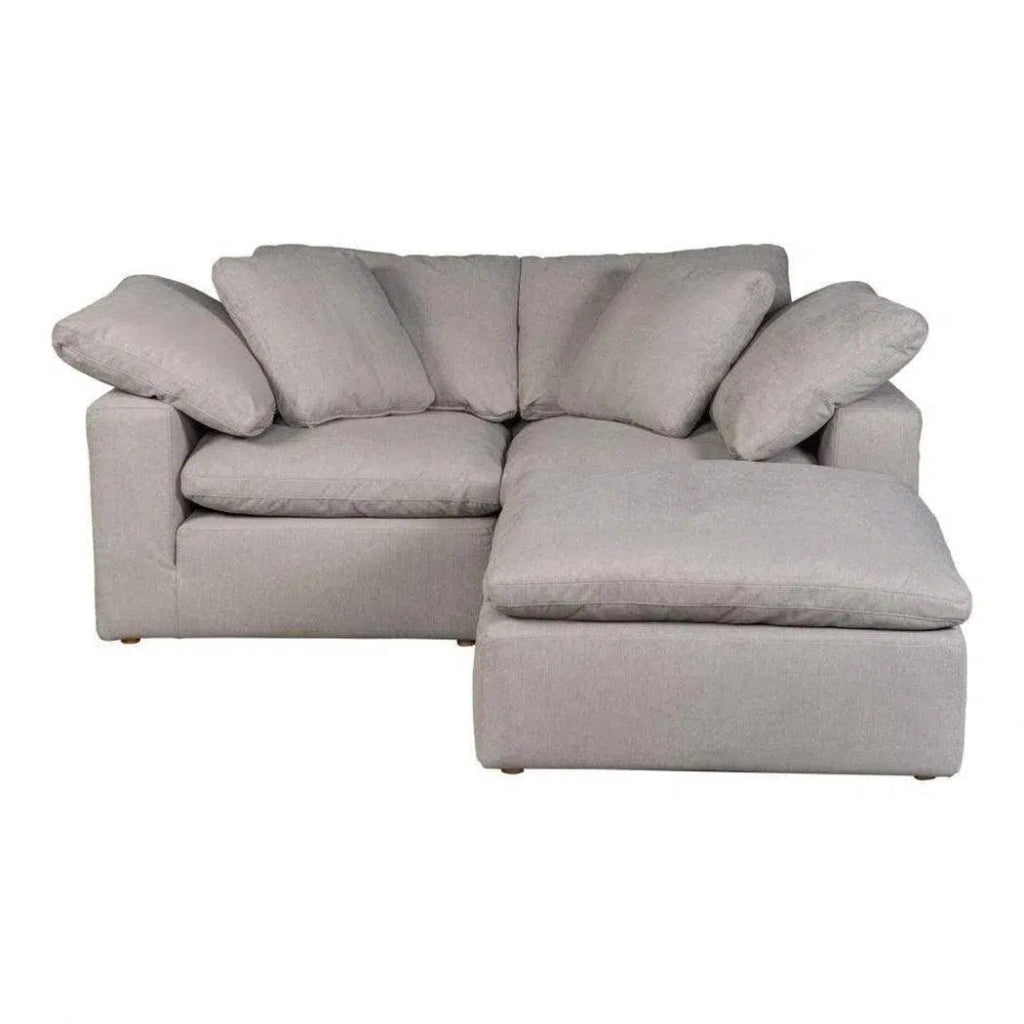 3PC Stain-Resistant Grey Nook Modular Sectional Sofa Set - Modern L-Shaped Couch for Living Room, Lounge & Small Spaces