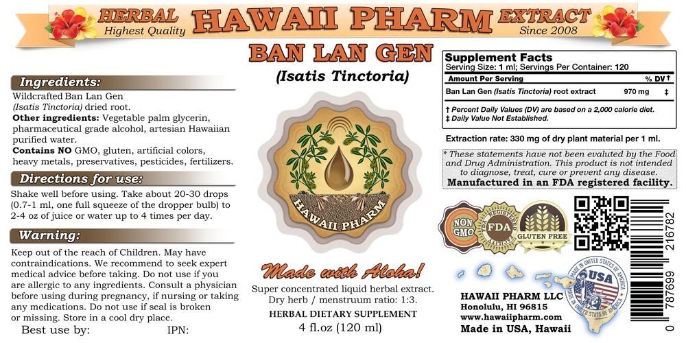 Isatis Root Liquid Extract (Isatis Tinctoria) - 15x4 oz Herbal Supplement for Immune Support | Natural Cold & Flu Relief, Detox & Wellness Booster